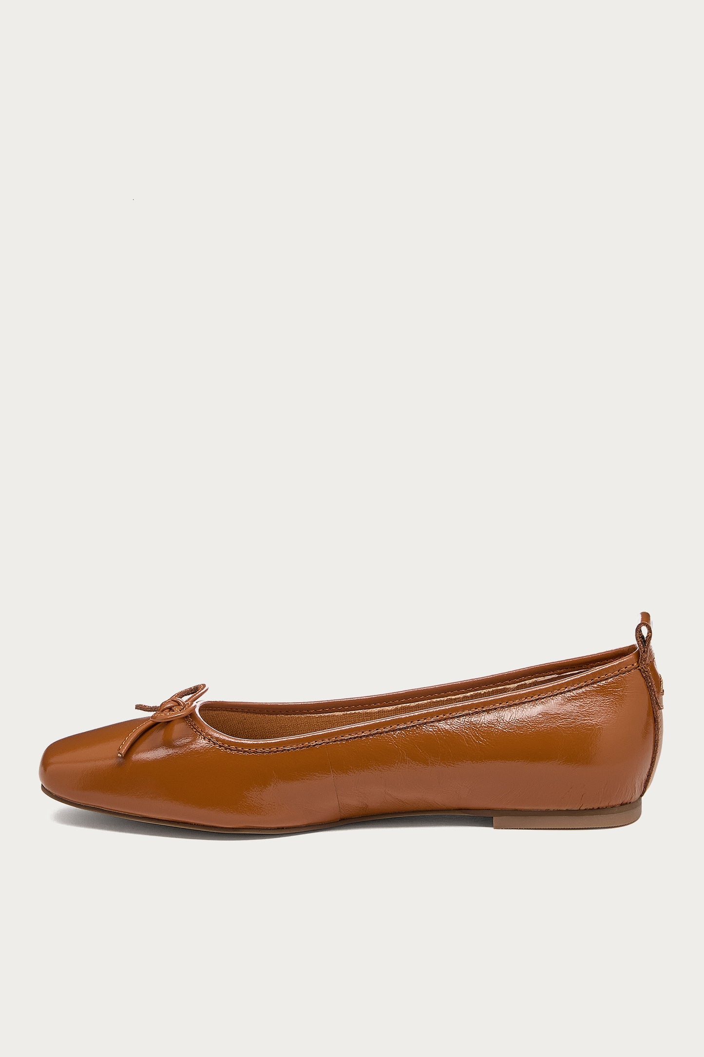 Frankie Cognac Ballet Flats