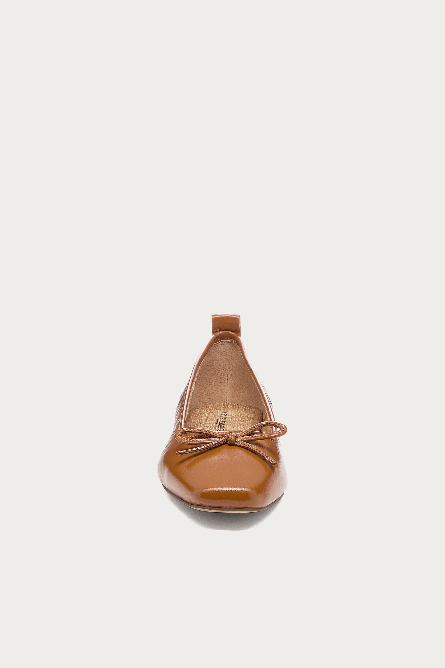 Frankie Cognac Ballet Flats