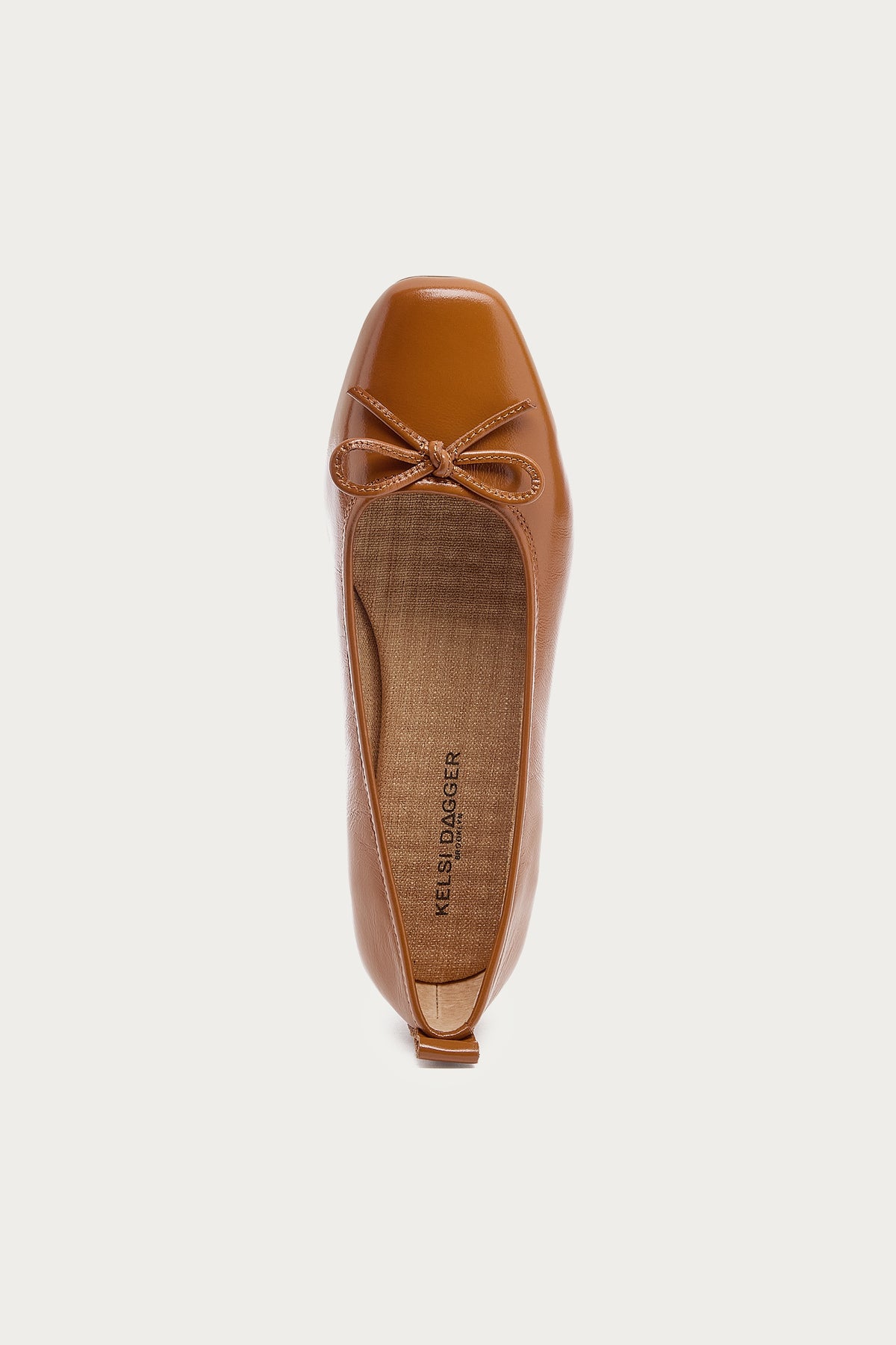 Frankie Cognac Ballet Flats