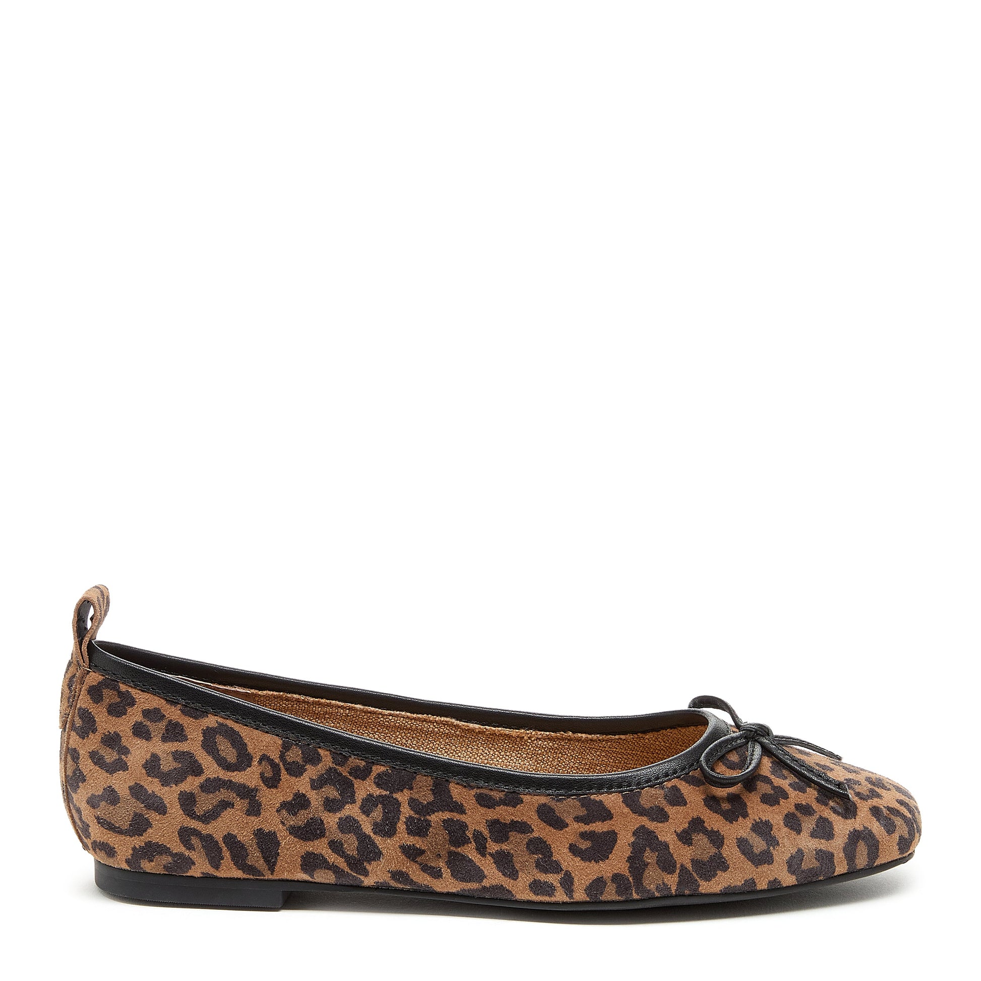 Kelsi Dagger Women's Frankie Leopard Ballet Flats - Suede, Dainty Bow Detail