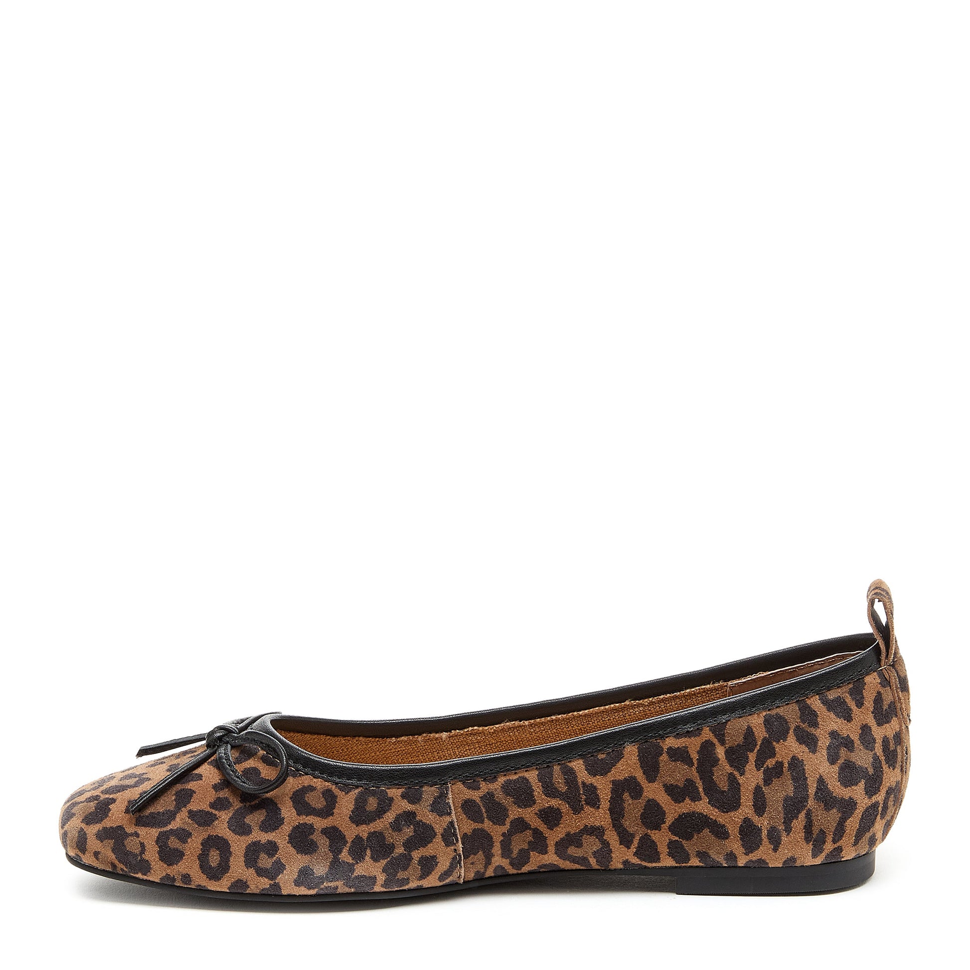 Kelsi Dagger Women's Frankie Leopard Ballet Flats - Suede, Dainty Bow Detail