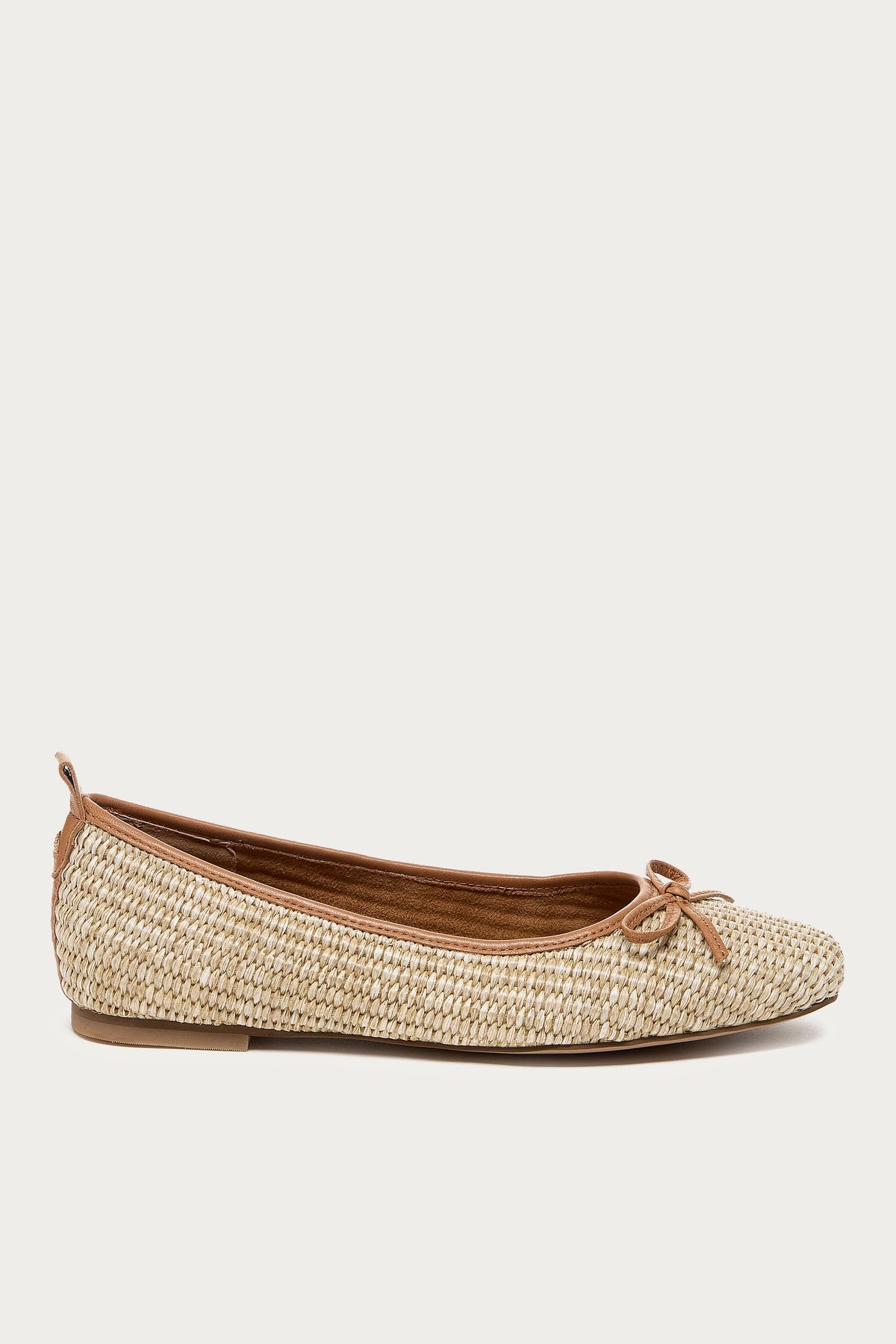 Frankie Mini Raffia Ballet Flats