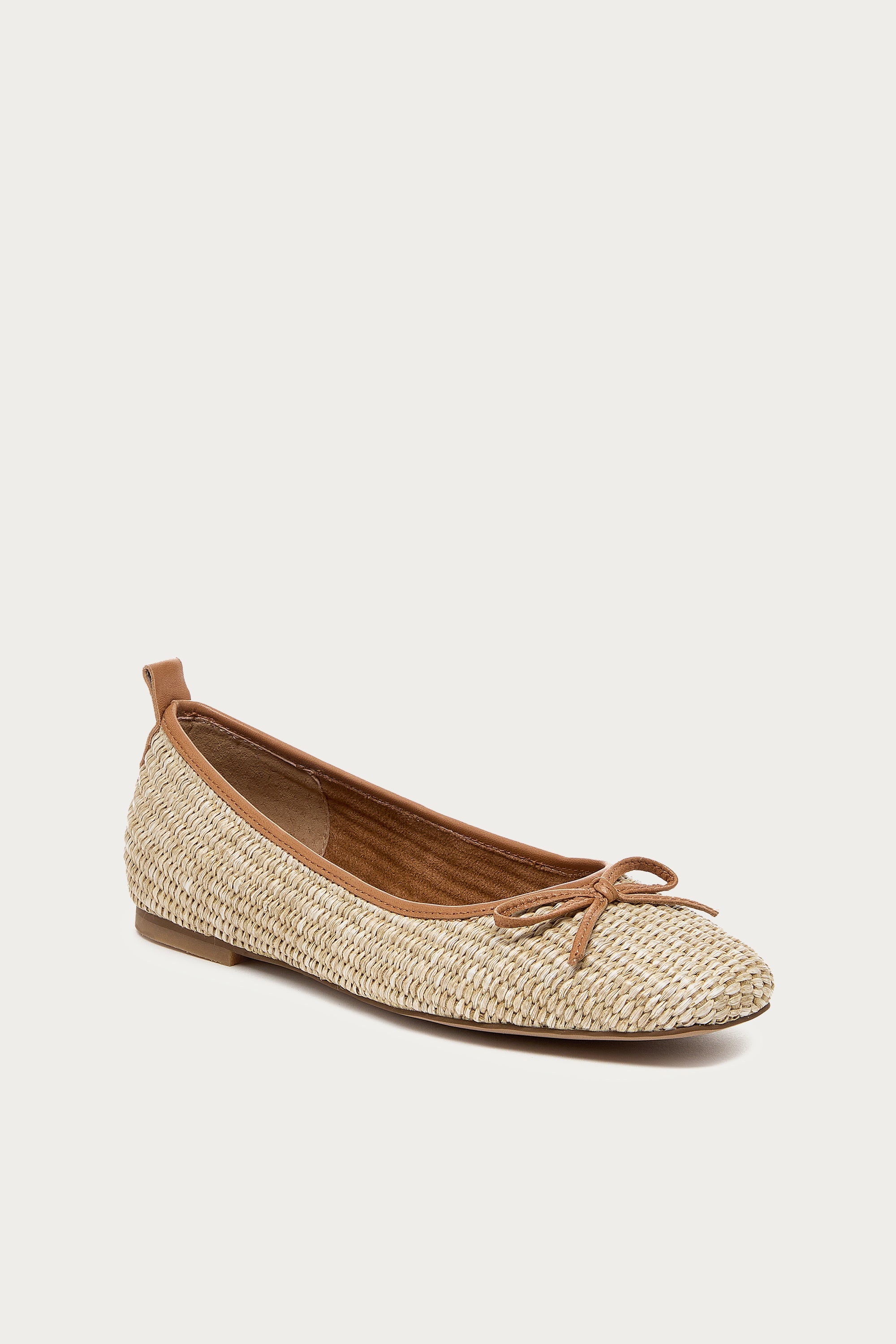 Frankie Mini Raffia Ballet Flats