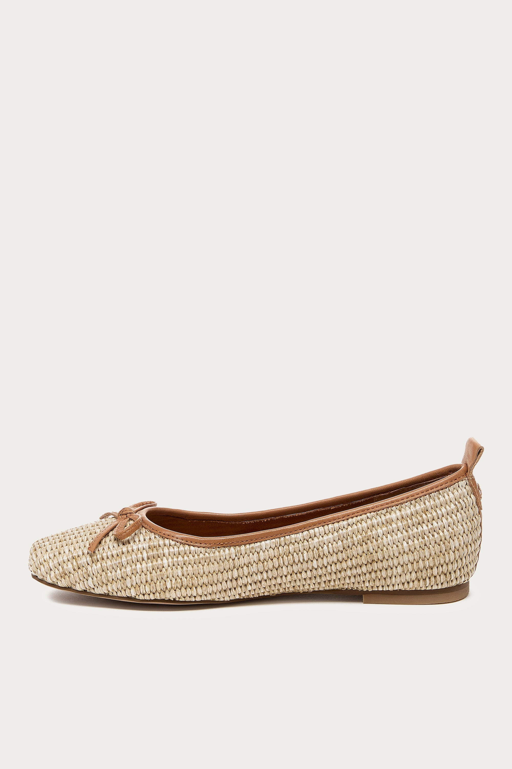 Frankie Mini Raffia Ballet Flats