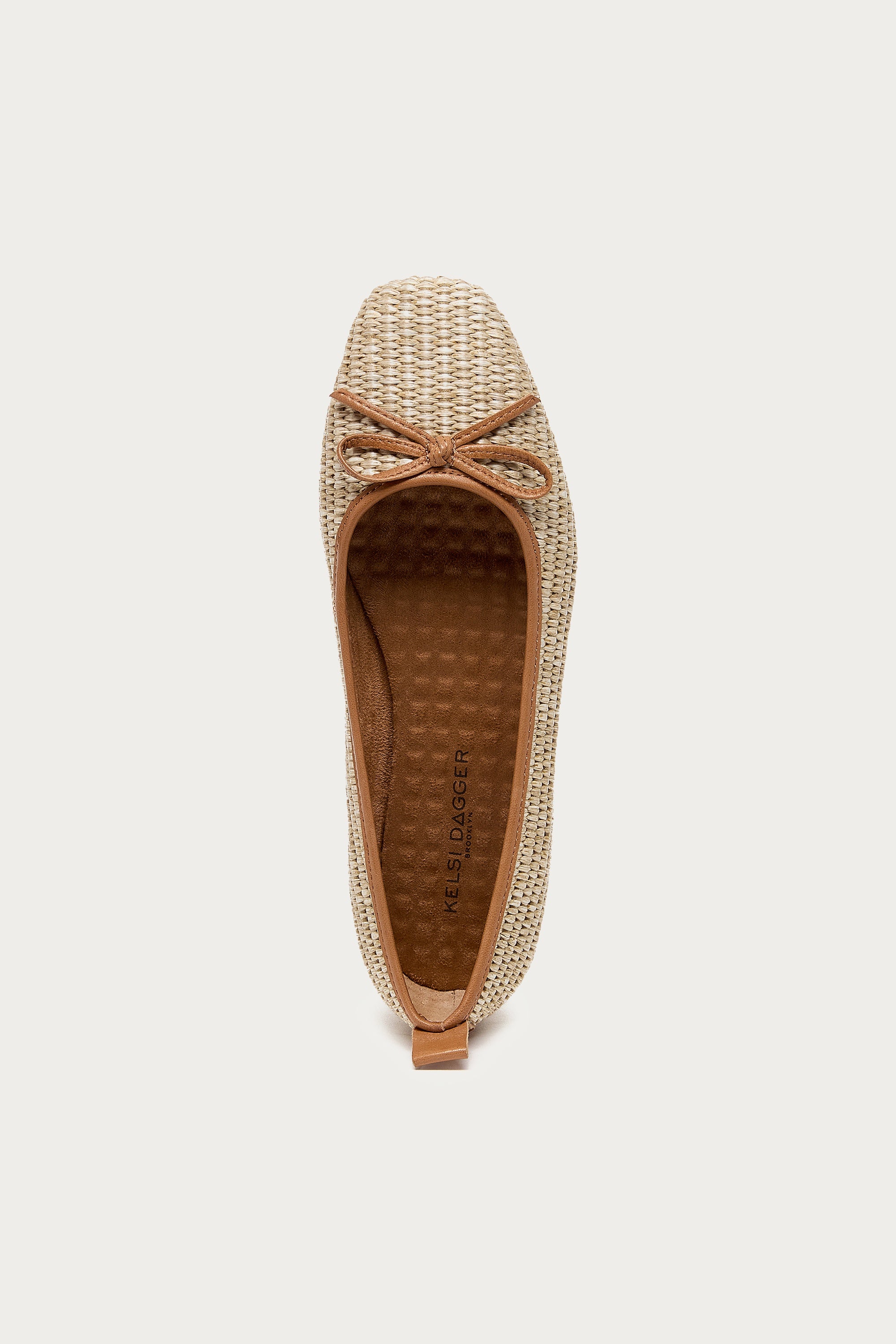 Frankie Mini Raffia Ballet Flats