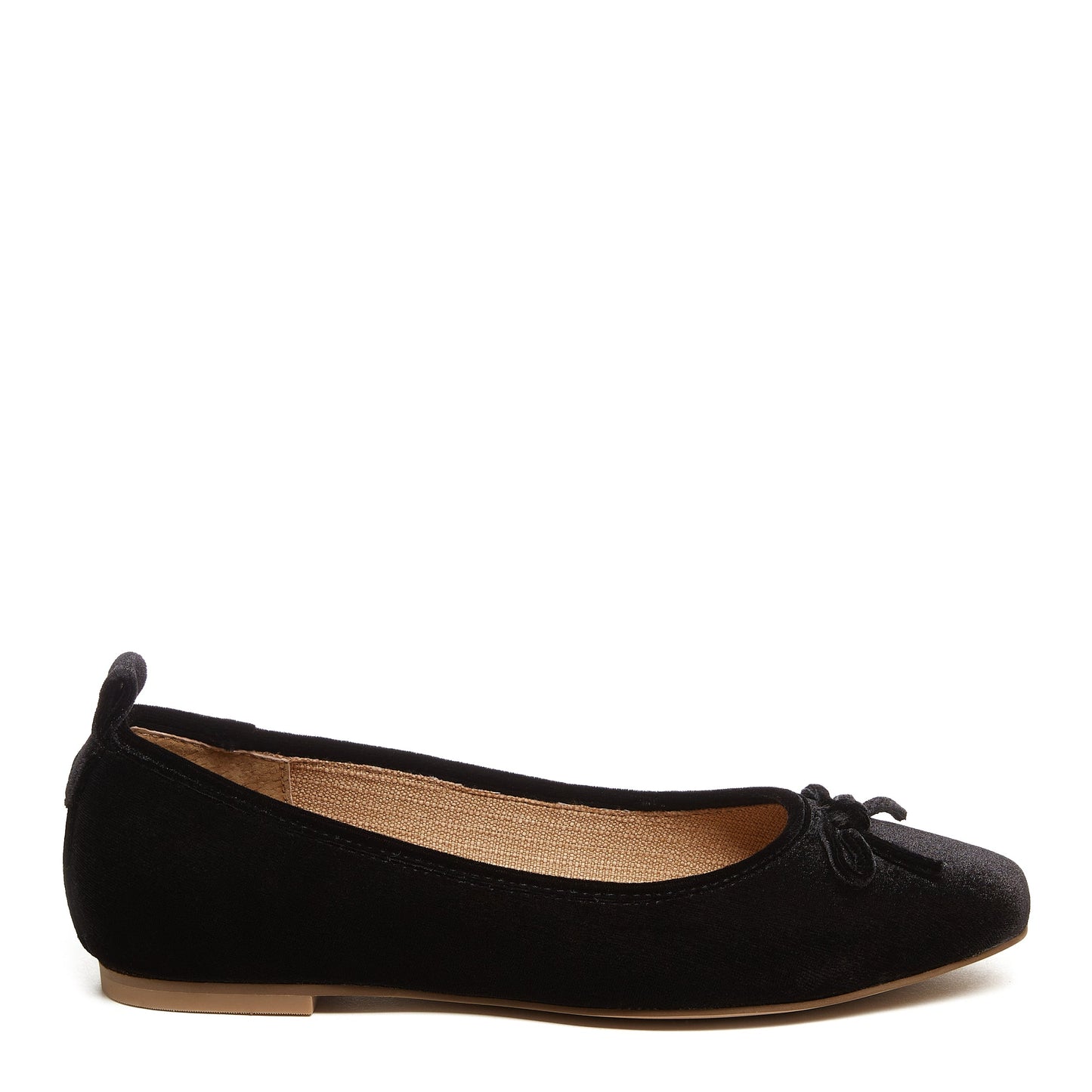 Frankie Black Velvet Ballet Flats