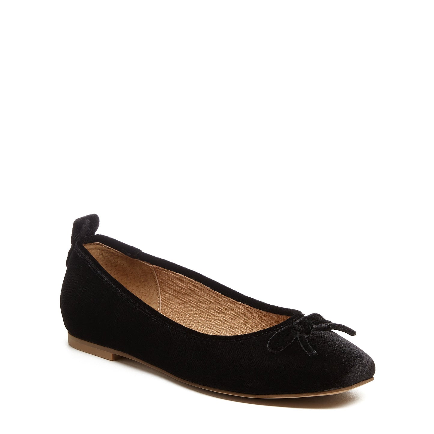 Frankie Black Velvet Ballet Flats