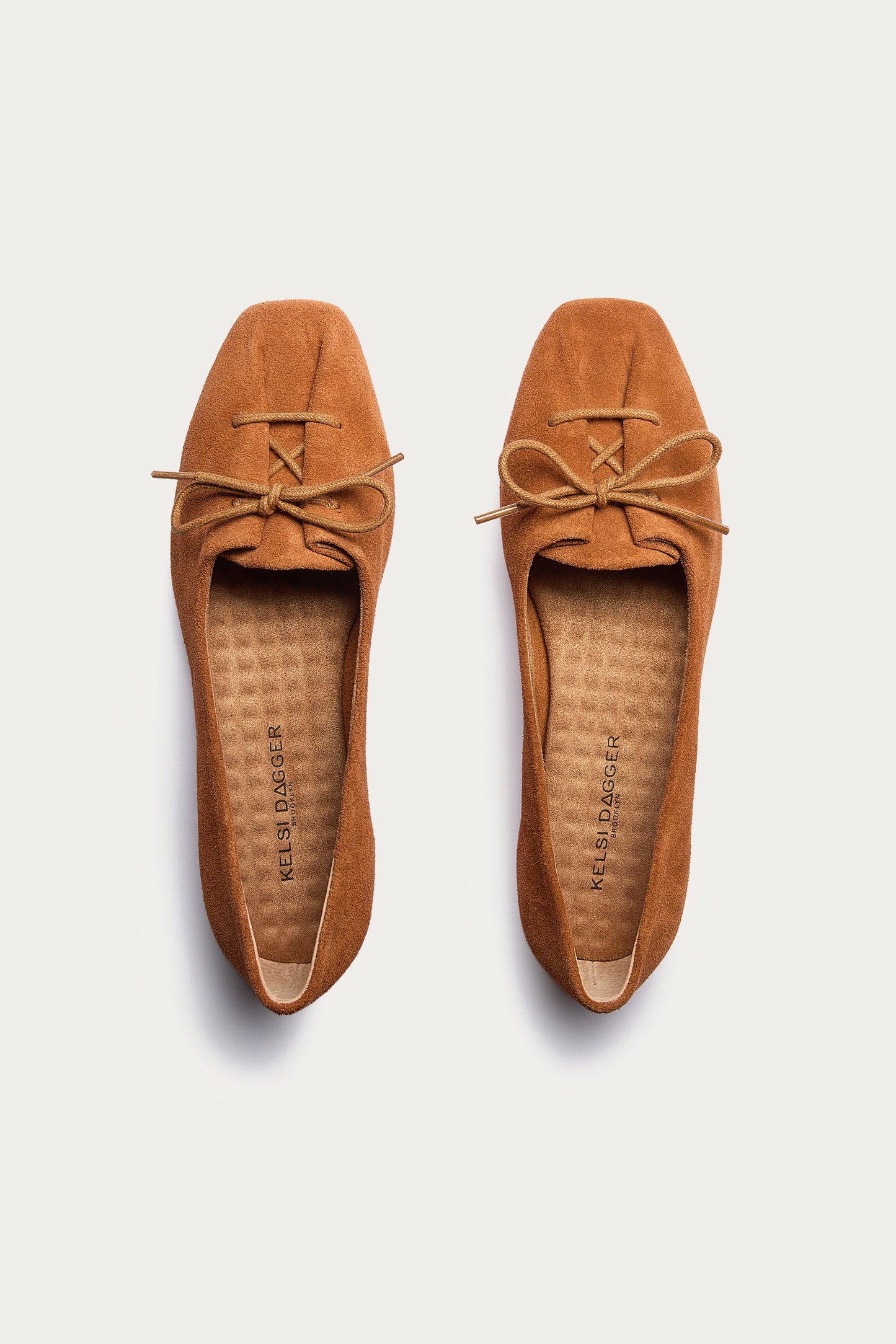 Freddie Cognac Ballet Flats