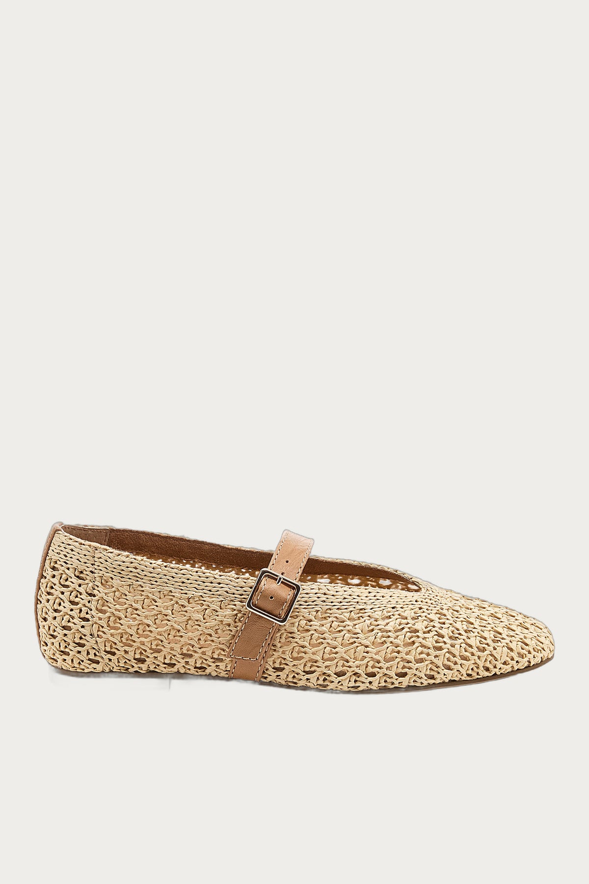 Freya Natural Mary Jane Ballet Flats