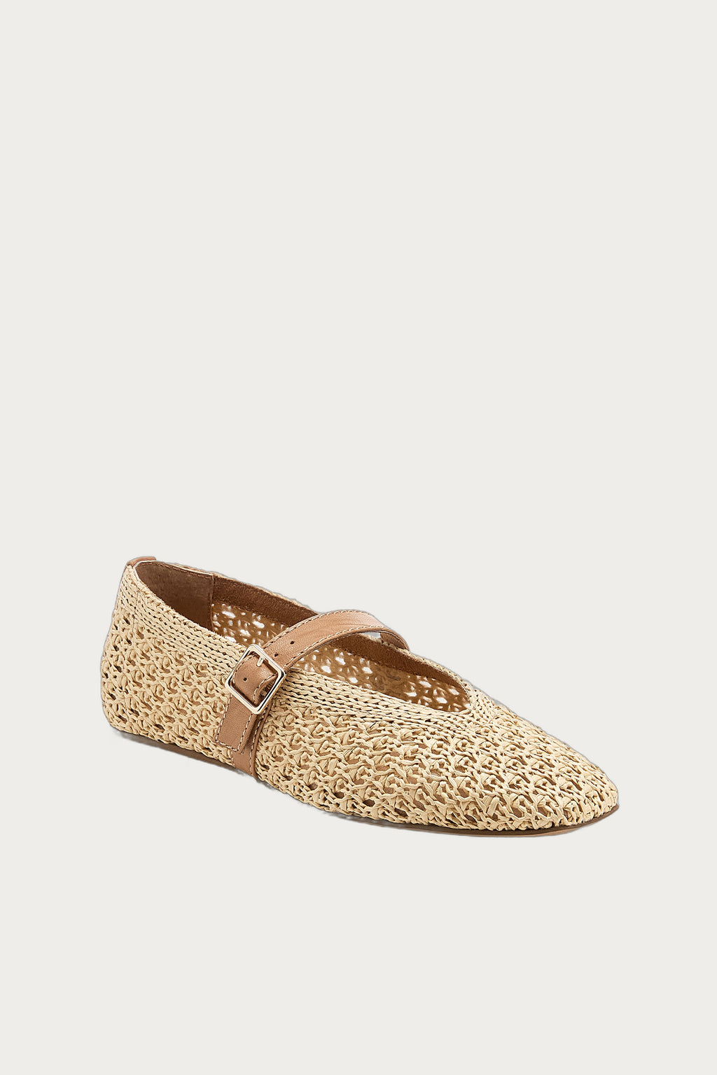 Freya Natural Mary Jane Ballet Flats