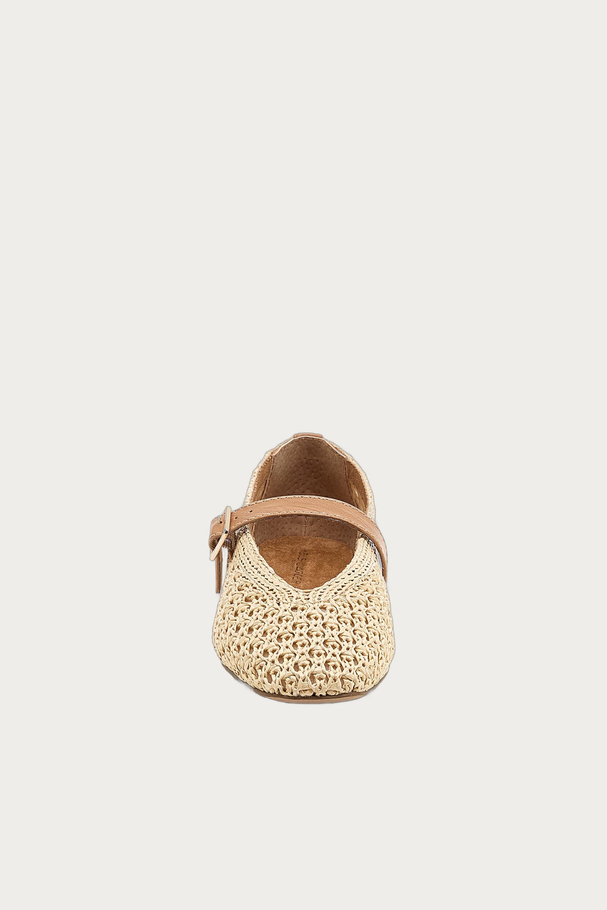 Freya Natural Mary Jane Ballet Flats