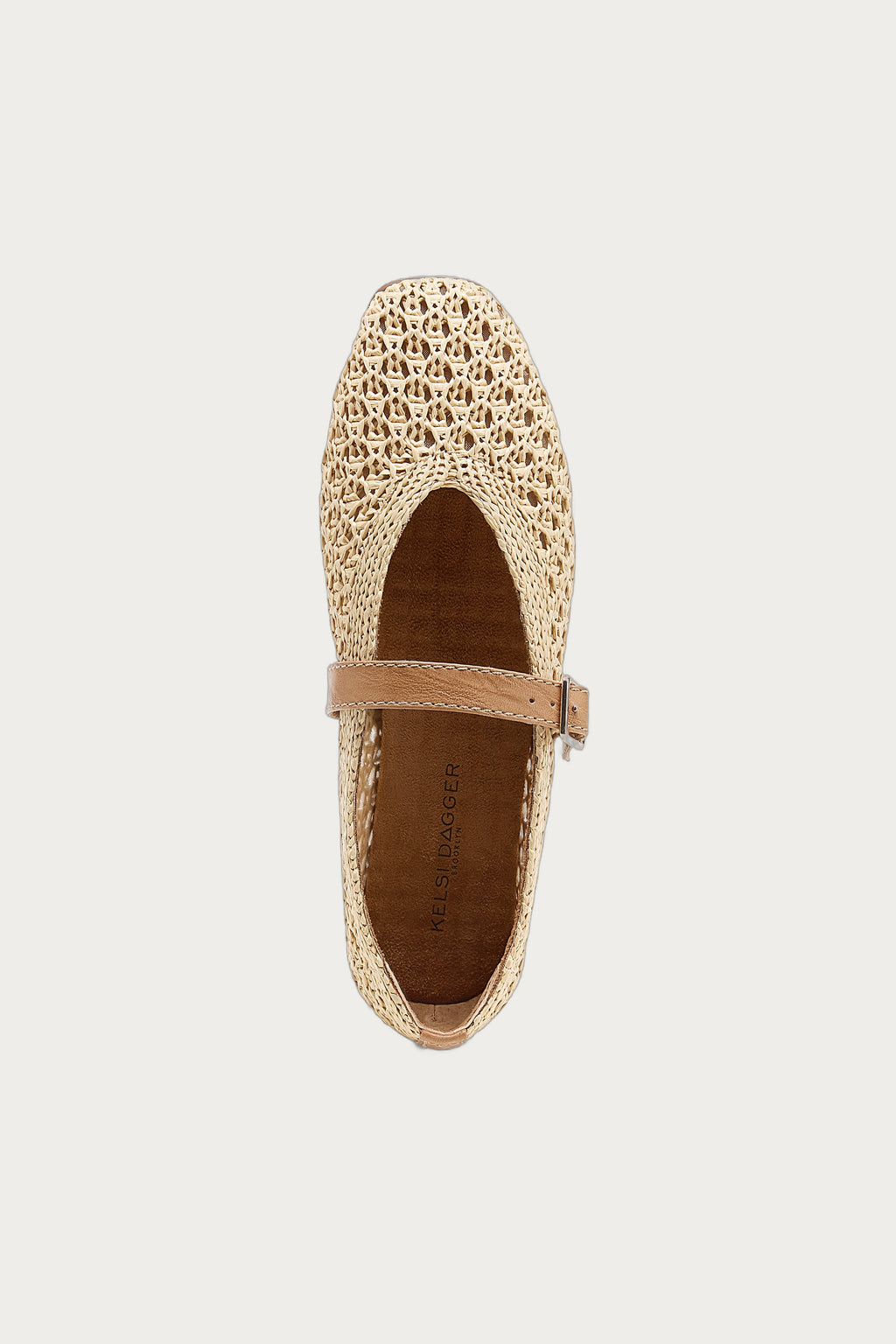 Freya Natural Mary Jane Ballet Flats