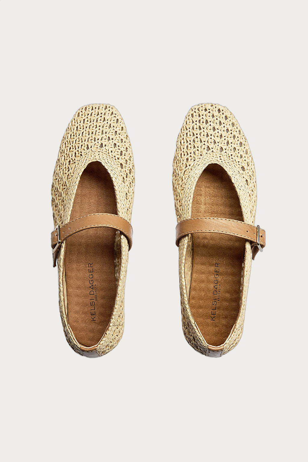 Freya Natural Mary Jane Ballet Flats