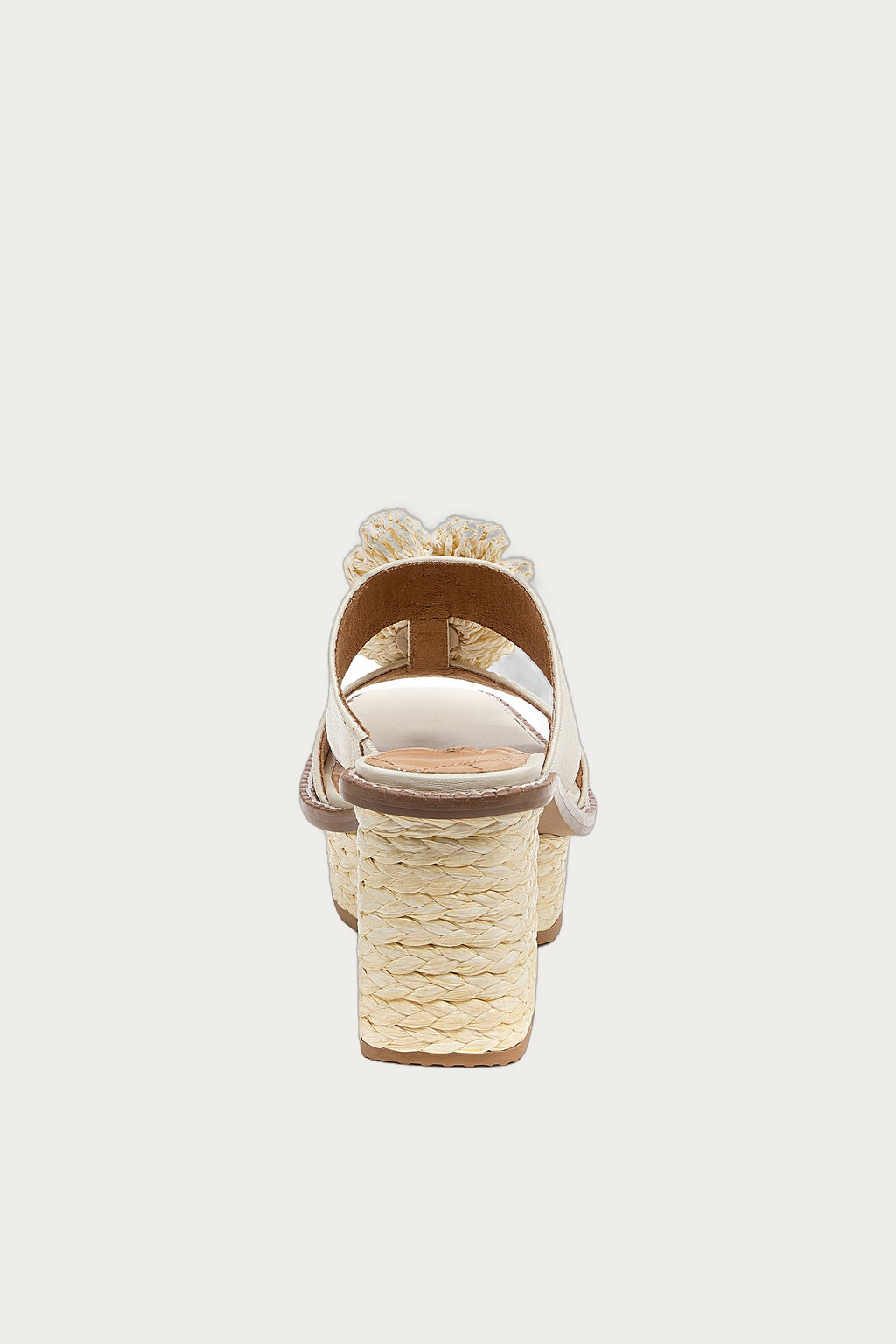 Grandy Raffia Flower Platform Sandals