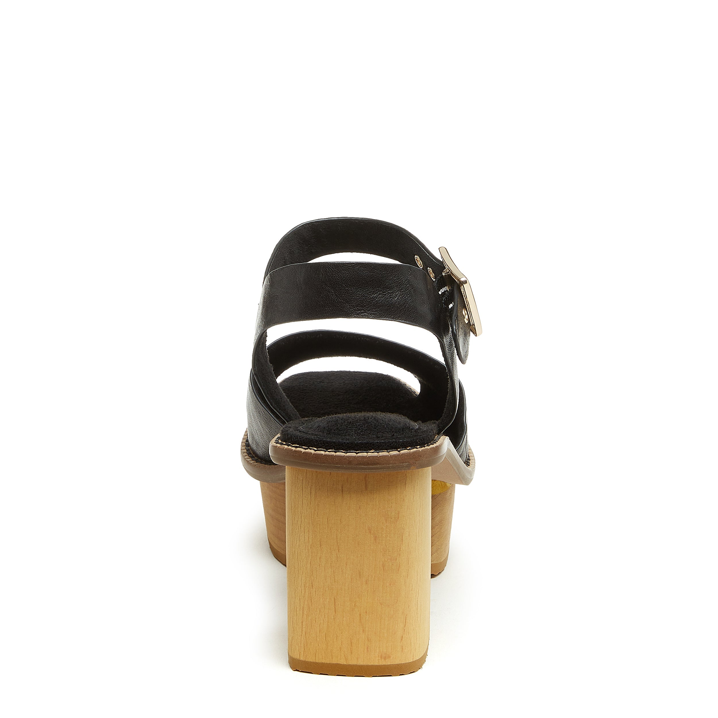 Kelsi Dagger Groove Platforms - Black Leather Elegance