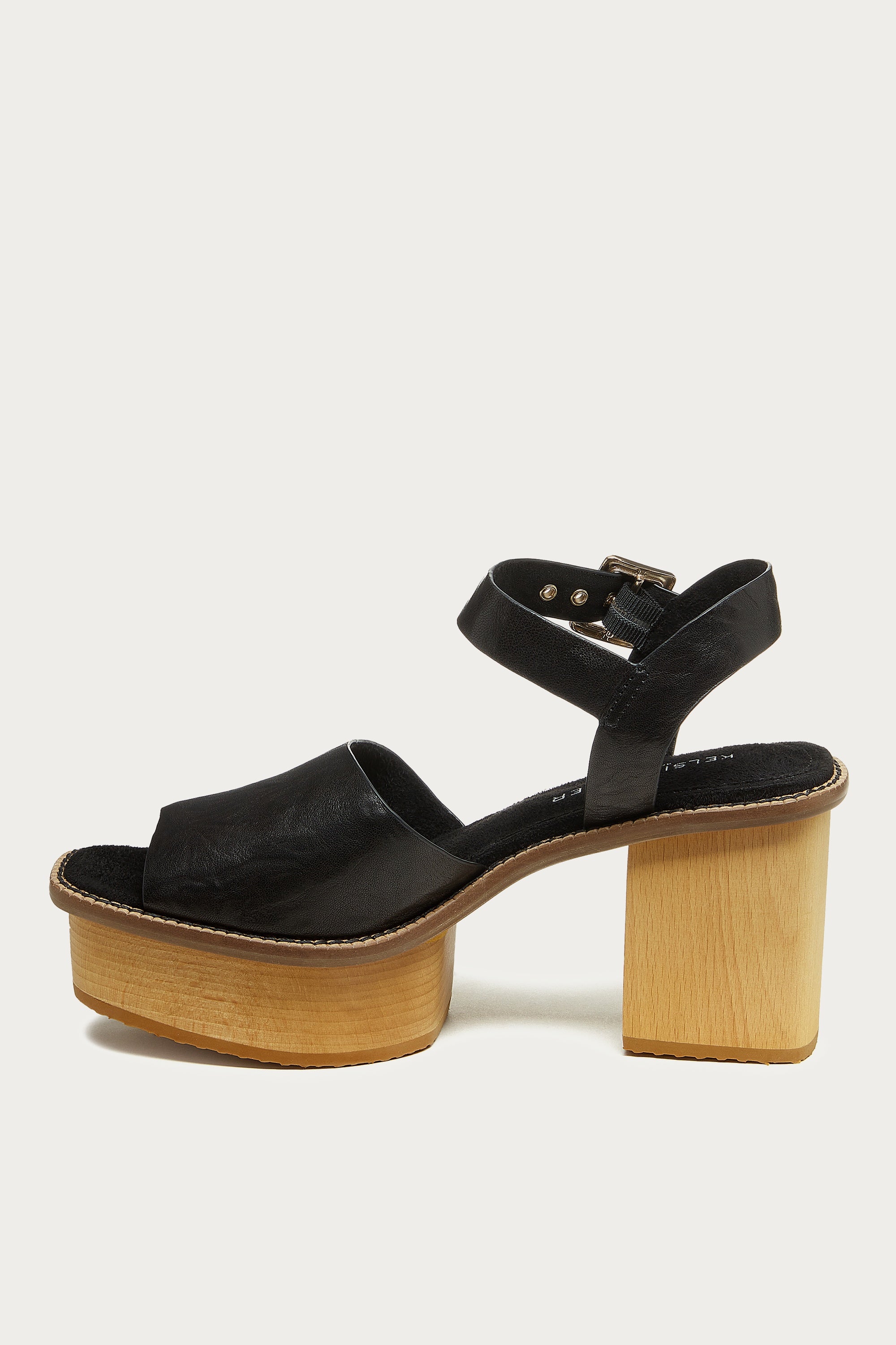 Groove Black Platform Sandals