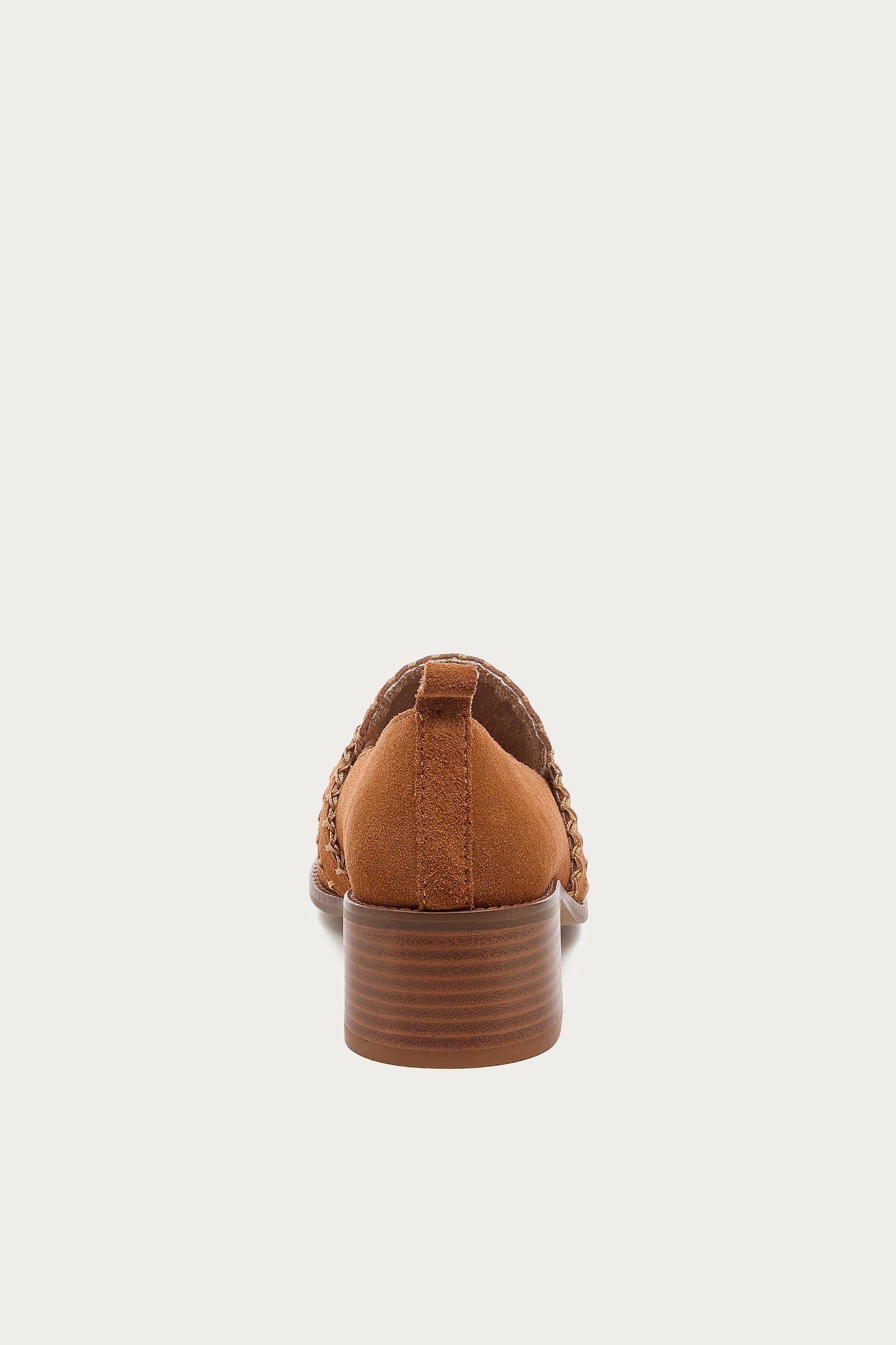 Halo Cognac Block Heel Loafer