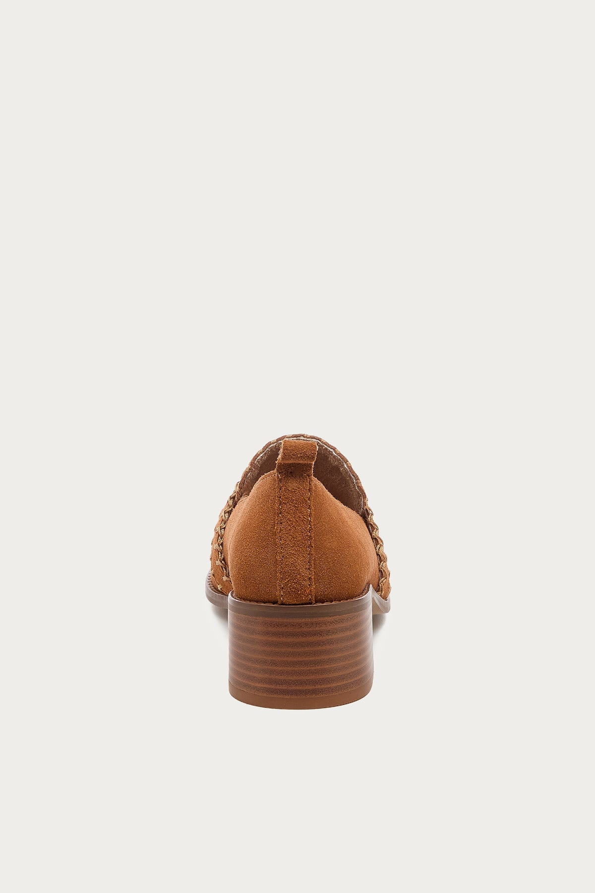 Halo Cognac Block Heel Loafer