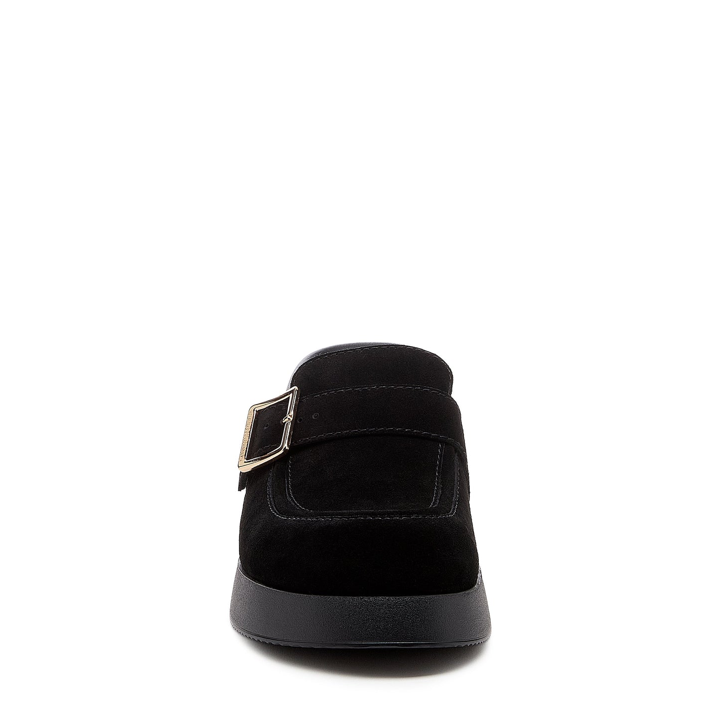imogin black buckle platform clog, women's platform clogs styling detail, Kelsi Dagger Brooklyn