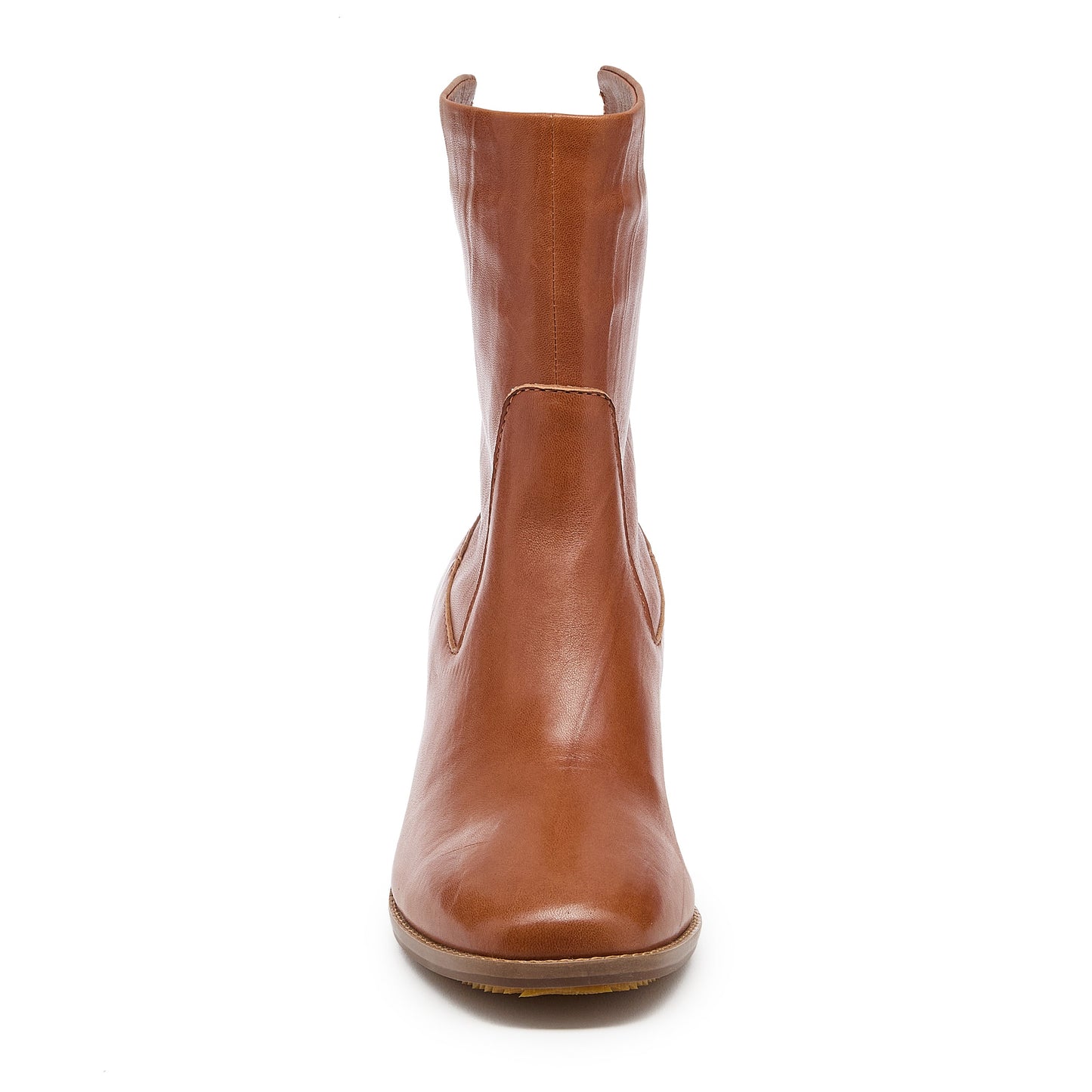 Island Burnt Cognac Leather Booties