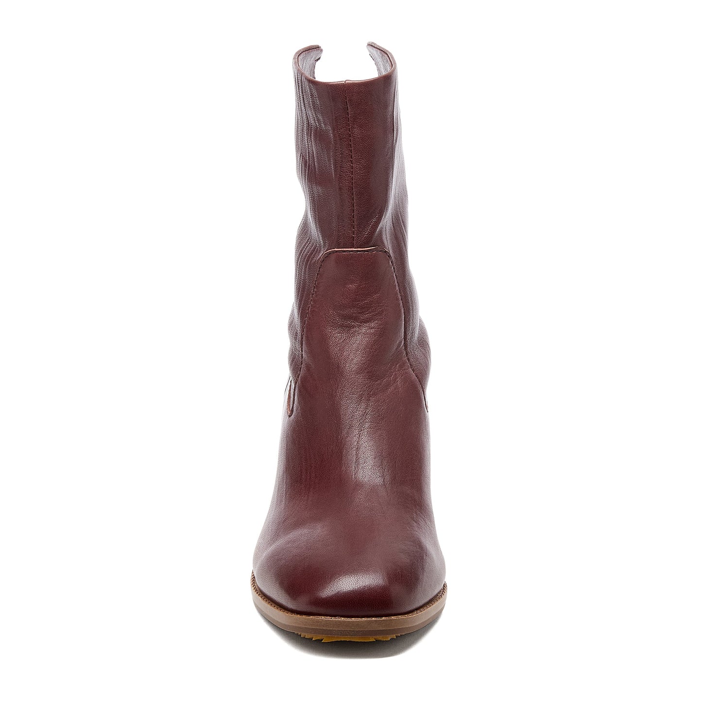 Island Warm Brown Leather Booties