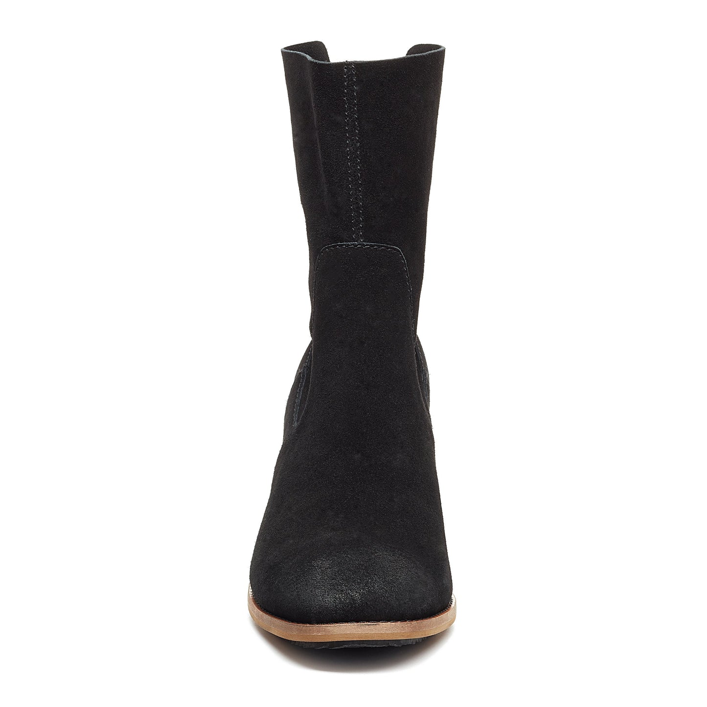 Island Black Suede Wide Width Booties