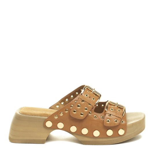 jolt tan clog sandals for women, sandals, Kelsi Dagger Brooklyn