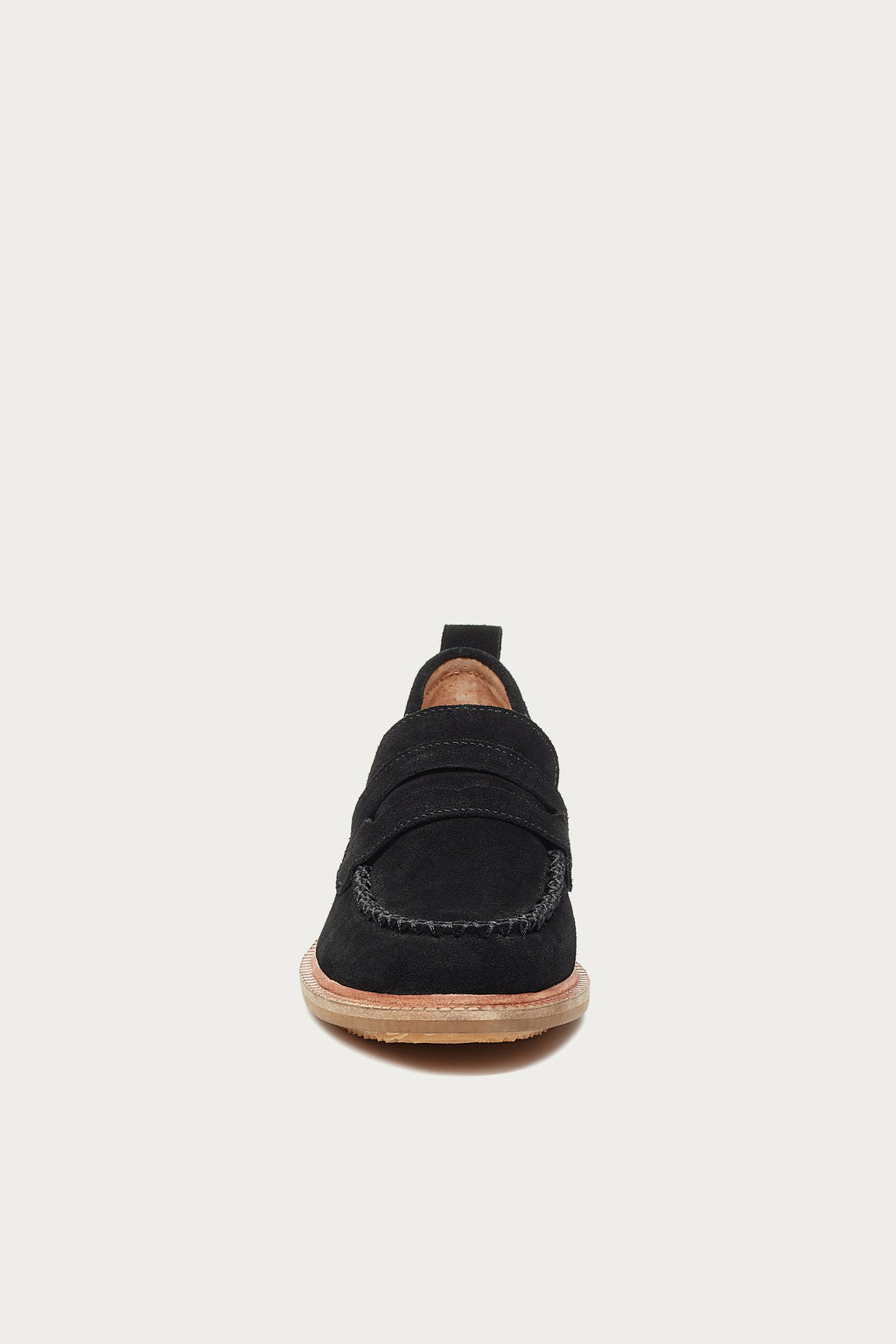 Lens Black Suede Loafers