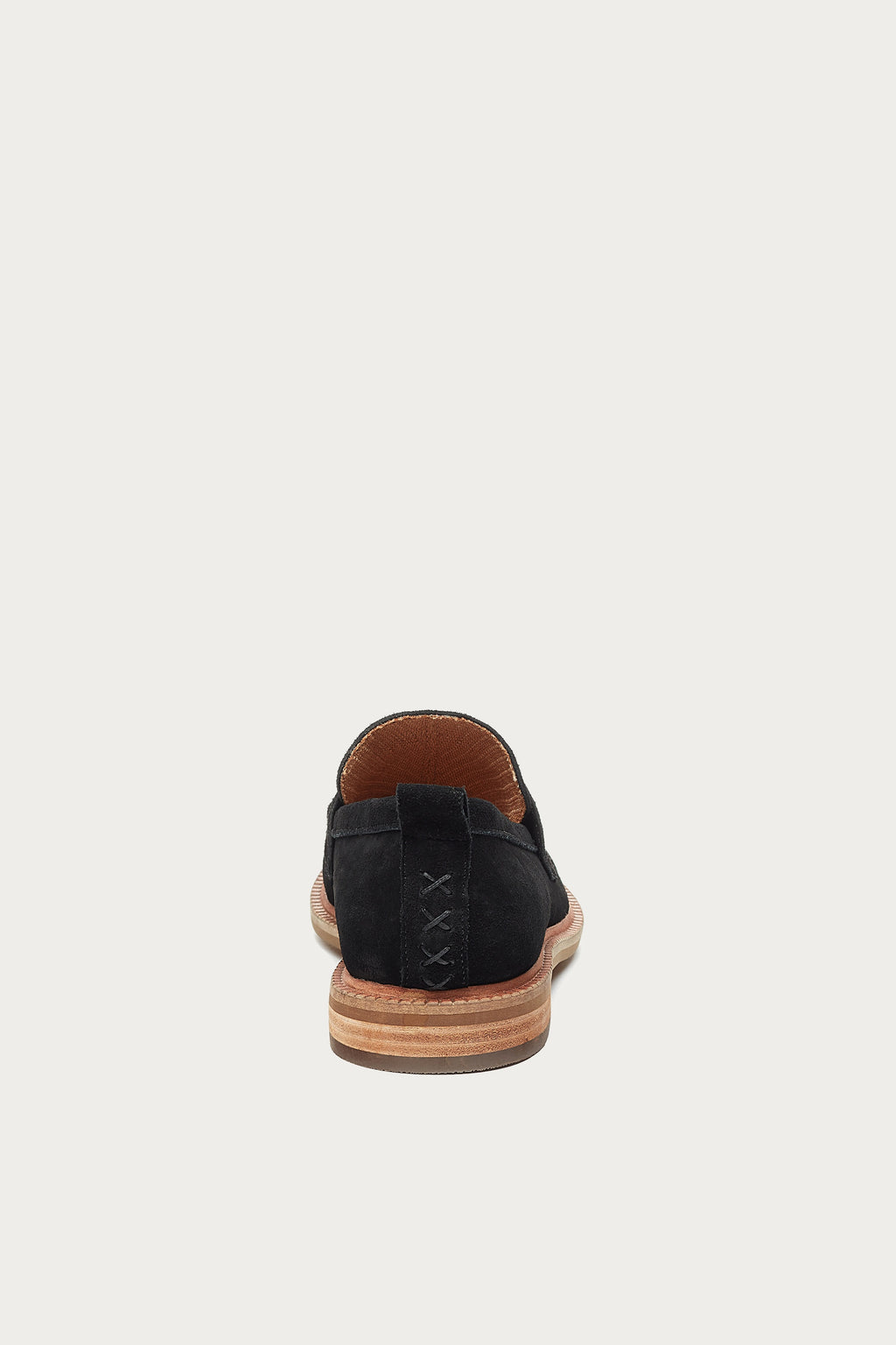 Lens Black Suede Loafers