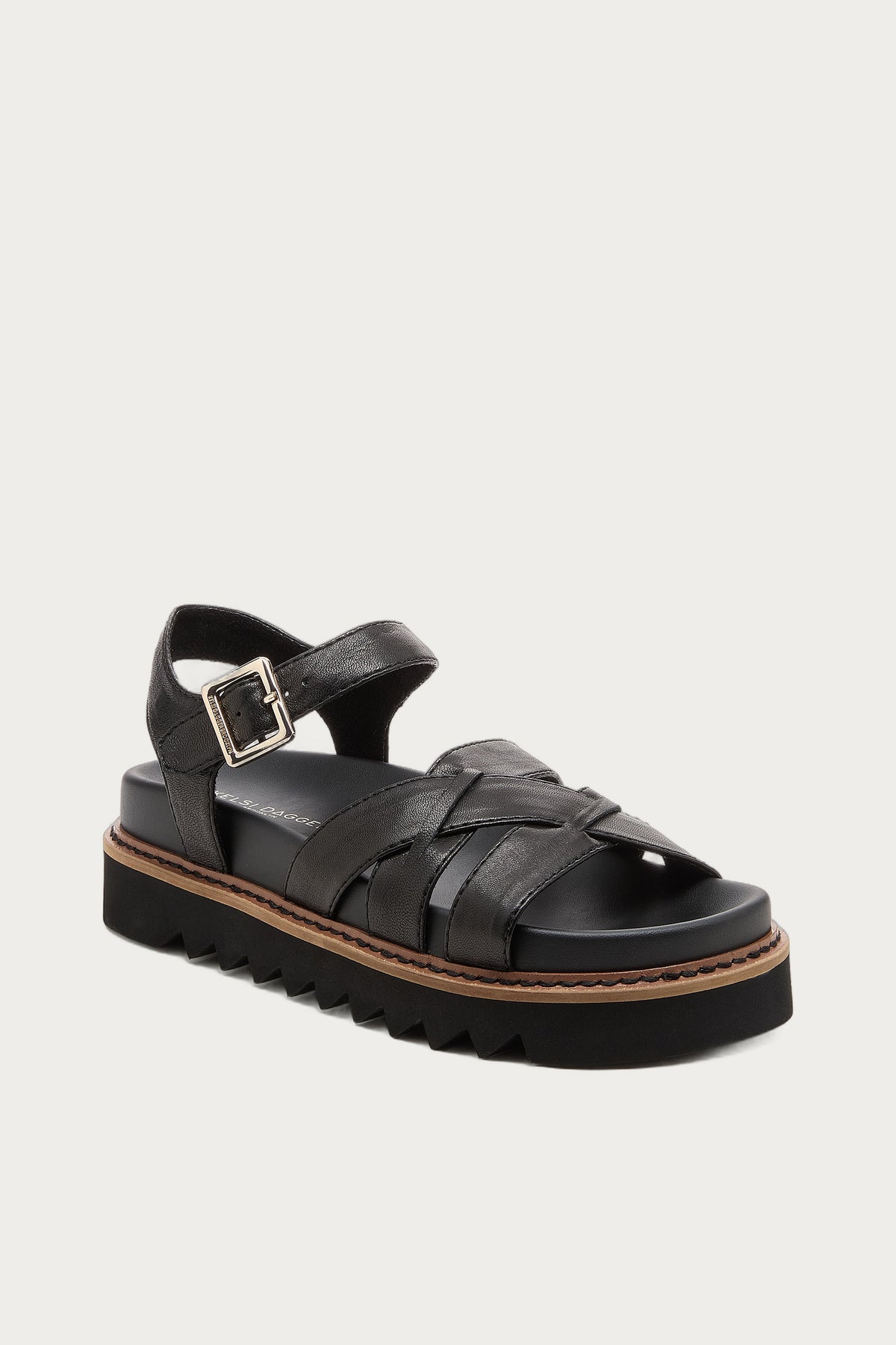 Kova Black Platform Sandals