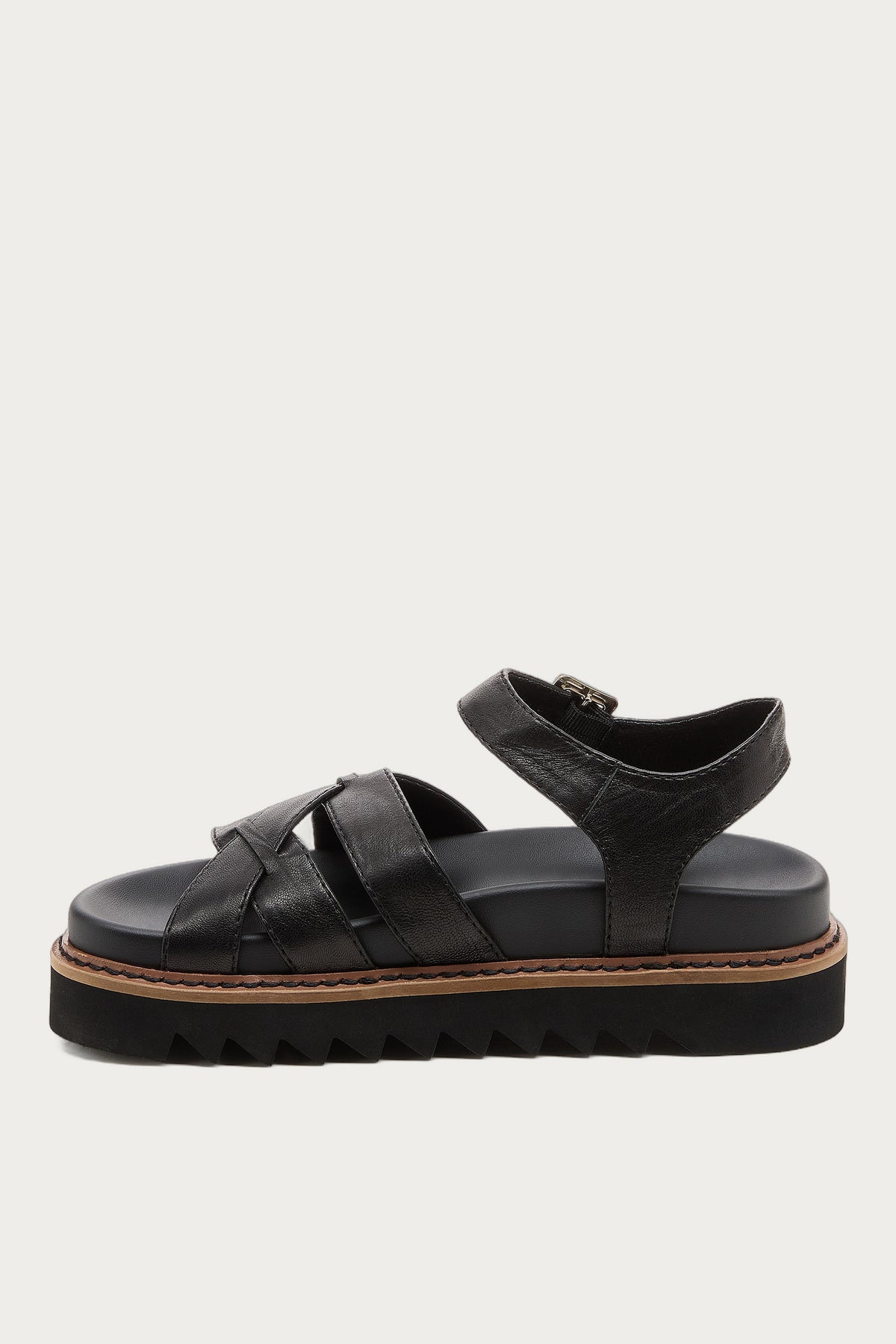 Kova Black Platform Sandals