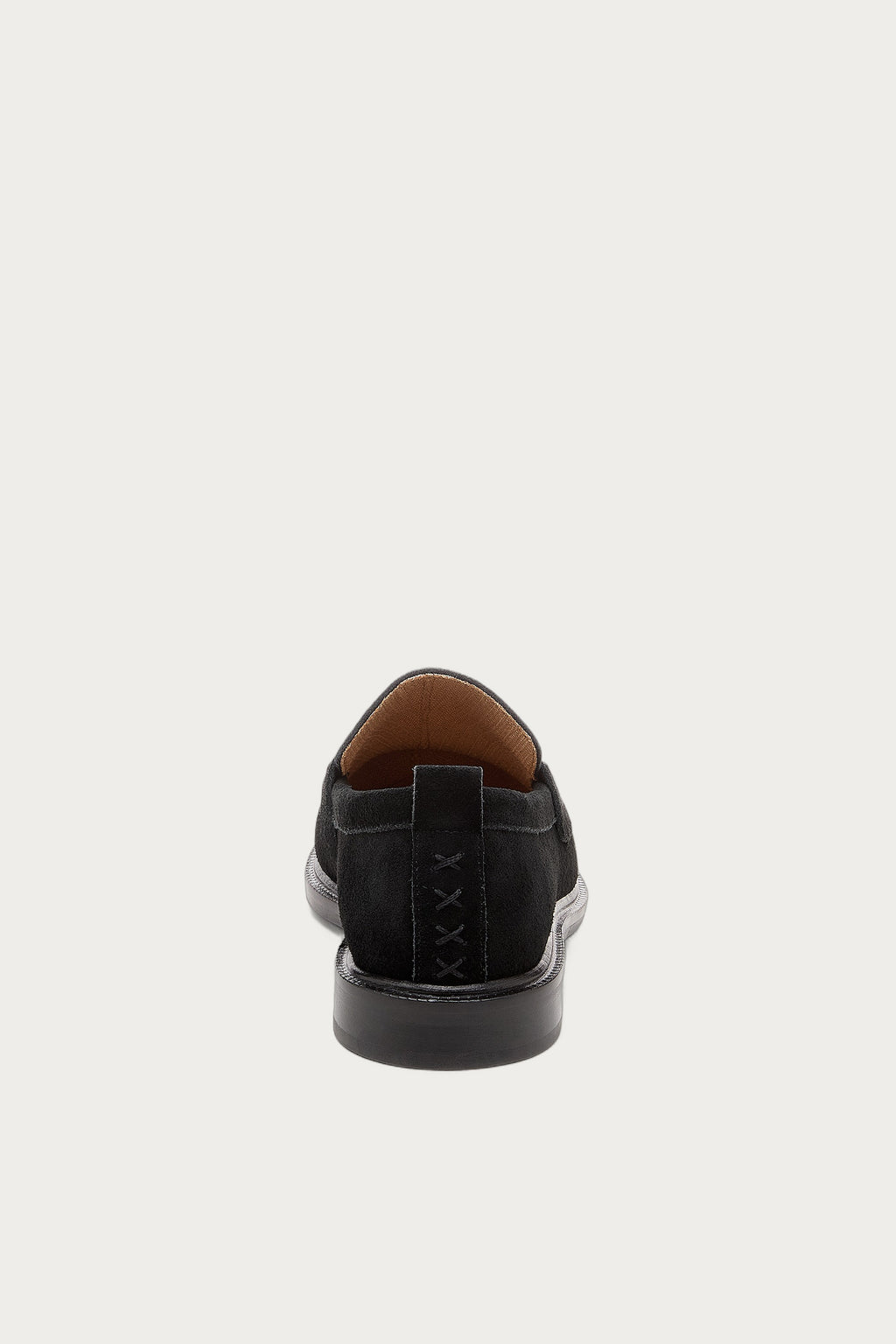 Lens All Black Suede Loafer