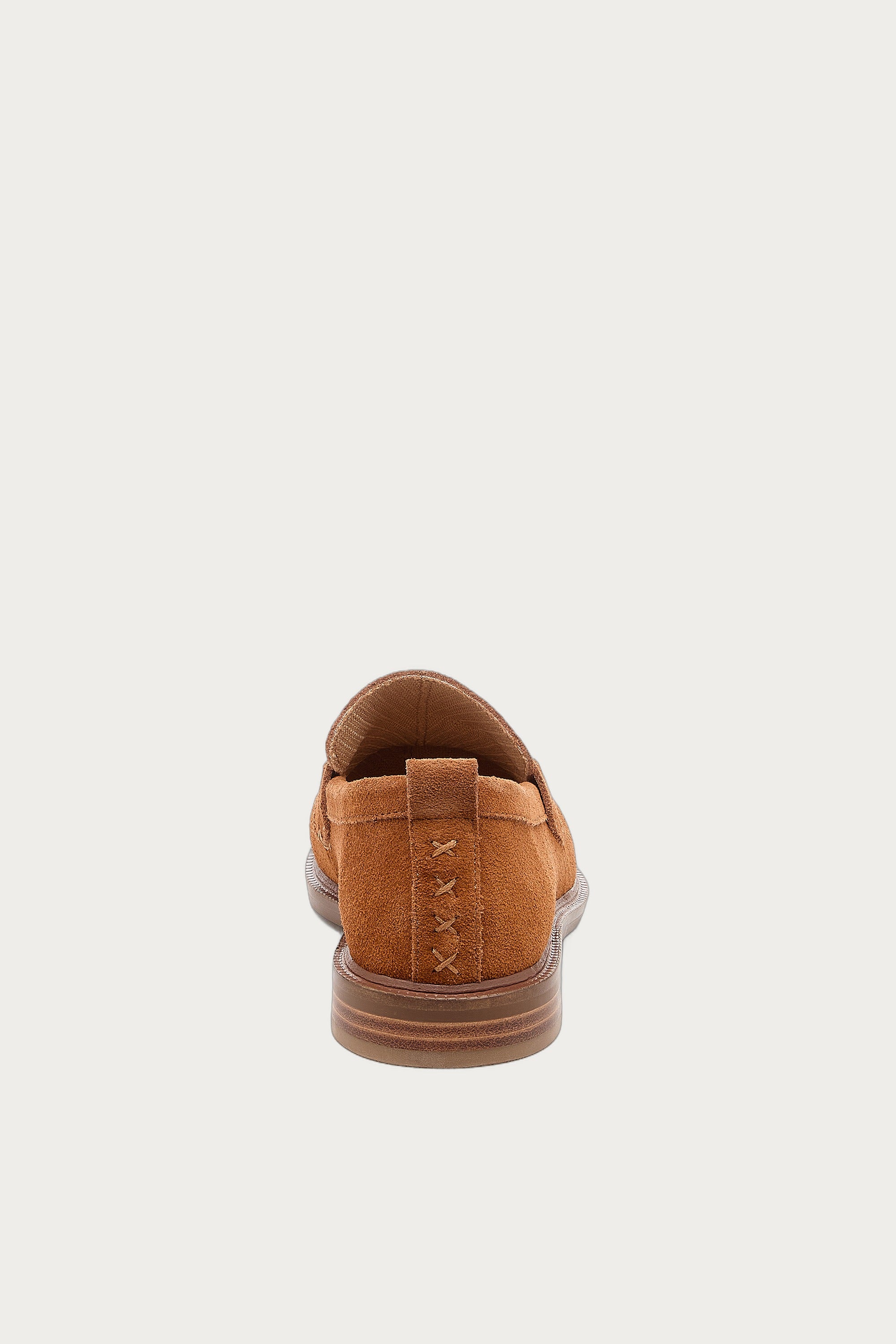 Lens Burnt Cognac Suede Loafers