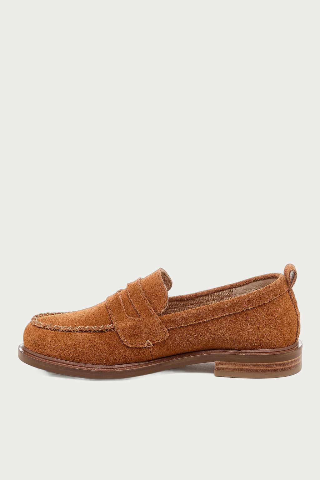 Lens Burnt Cognac Suede Loafers