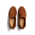 Lens Hickory Suede Loafers