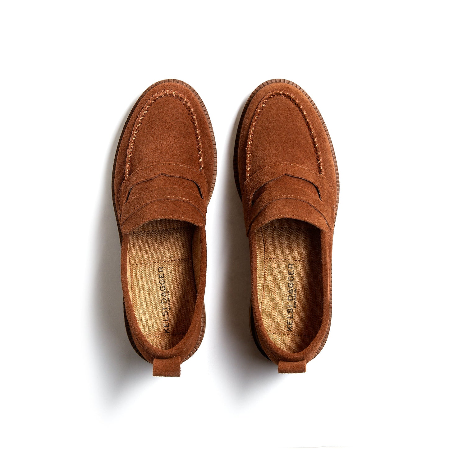 Lens Hickory Suede Loafers