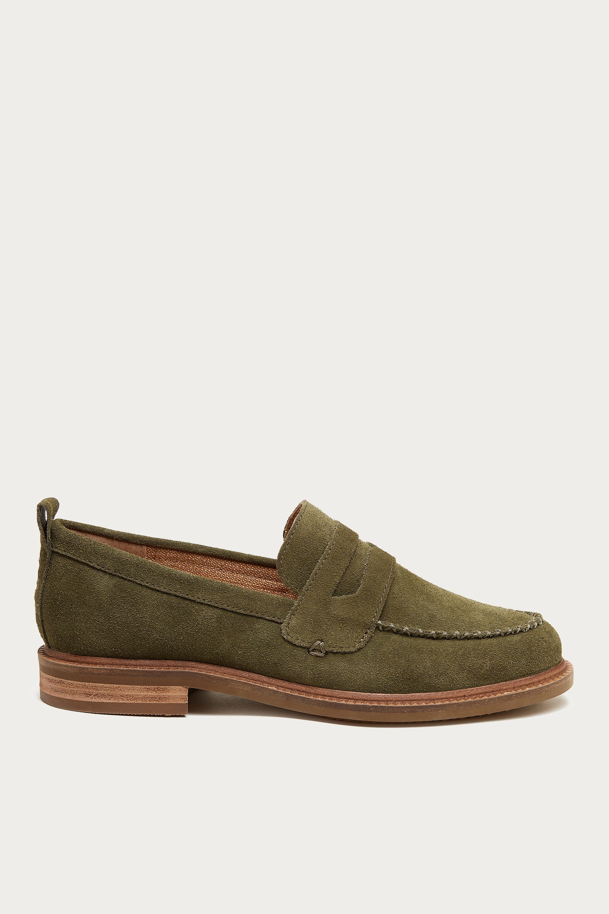 Lens Olive Wide Width Loafers