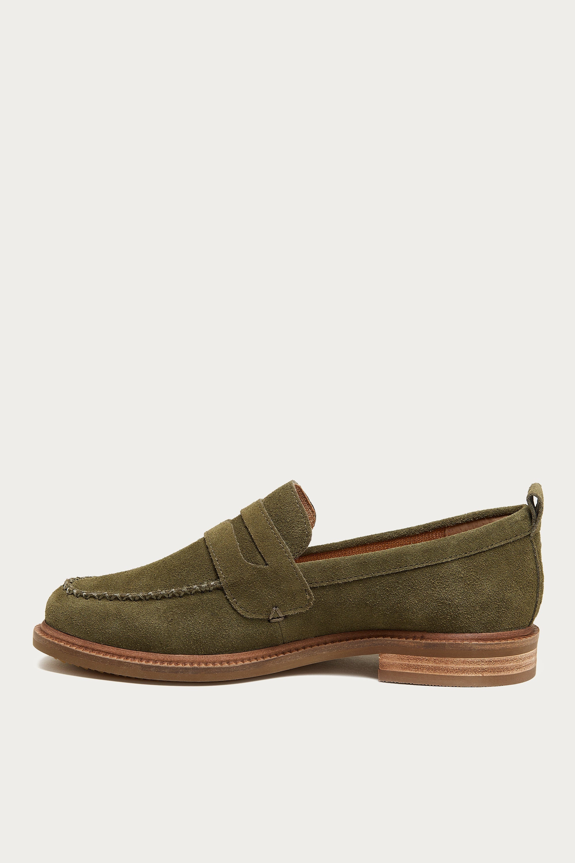 Lens Olive Wide Width Loafers