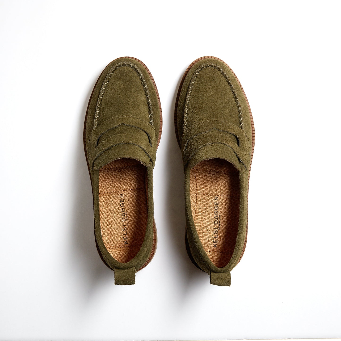 Kelsi Dagger Lens Loafer in Olive