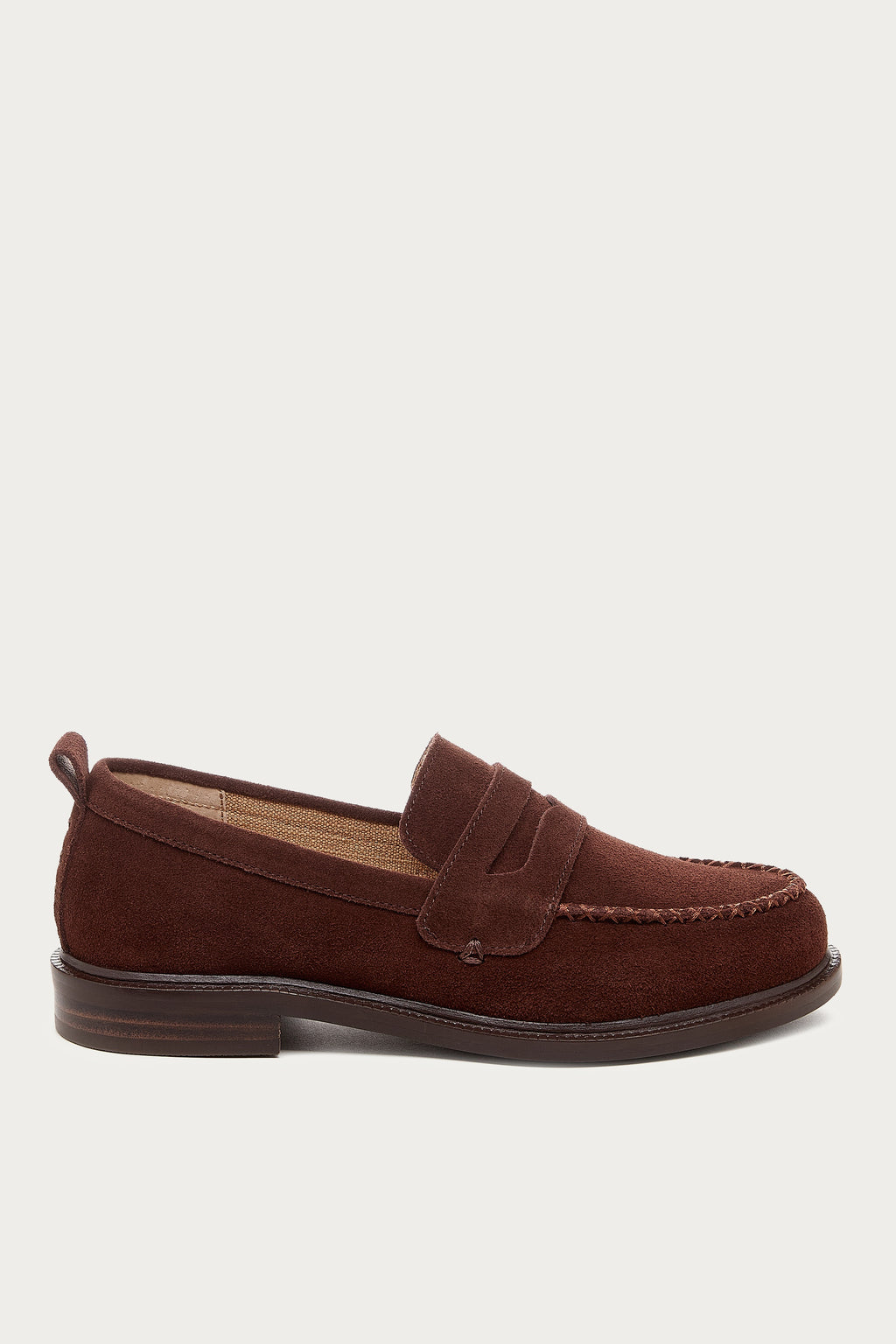 Lens Warm Brown Suede Loafer