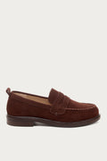 Lens Warm Brown Suede Loafer