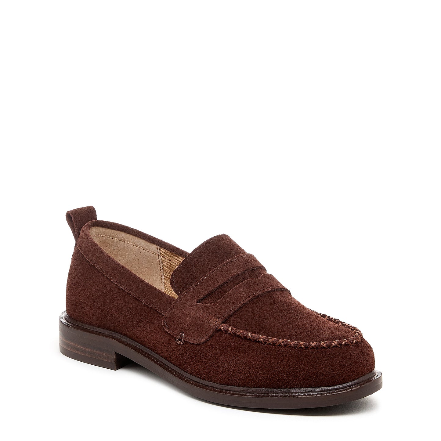 Lens Warm Brown Suede Loafer