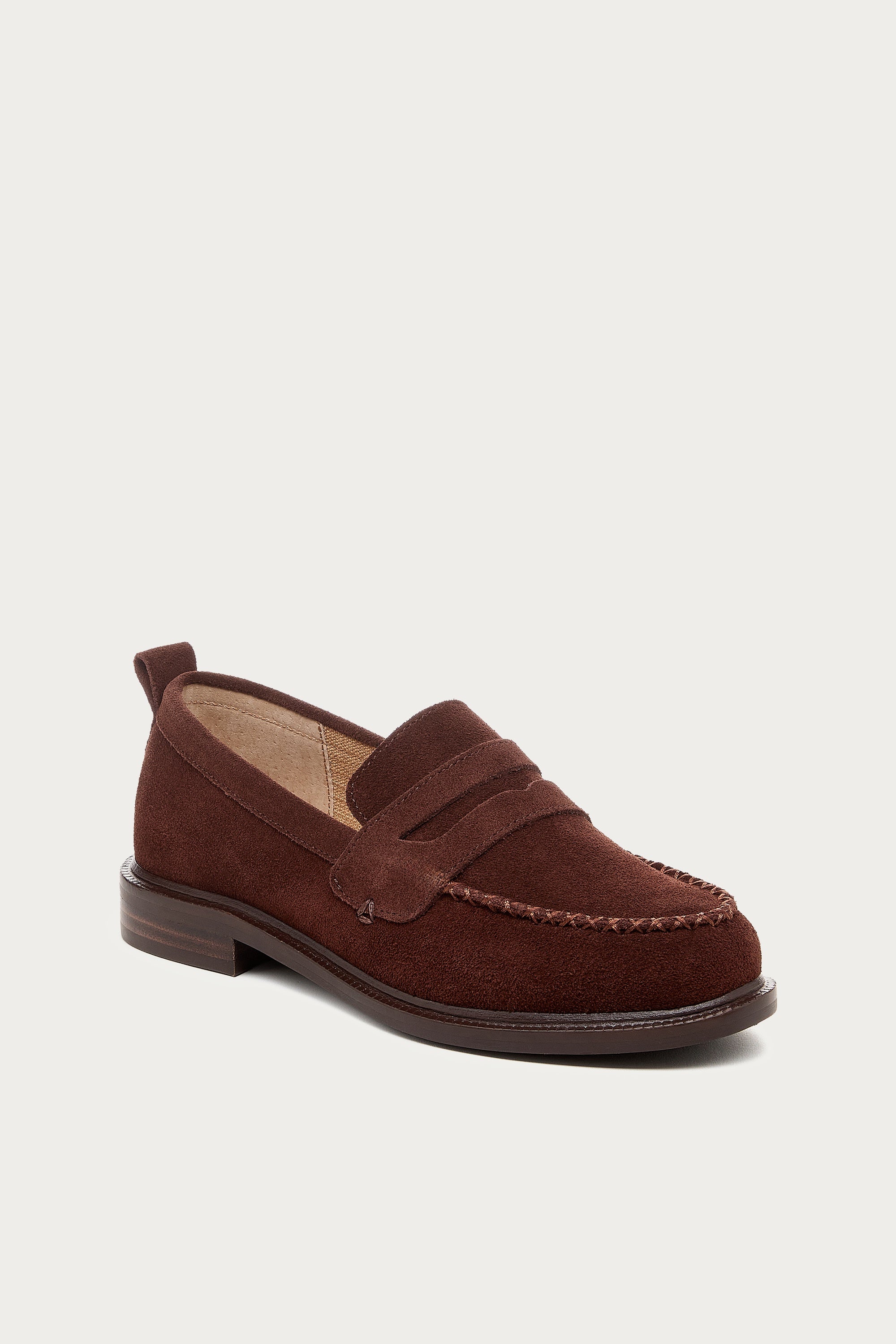 Lens Warm Brown Suede Loafer
