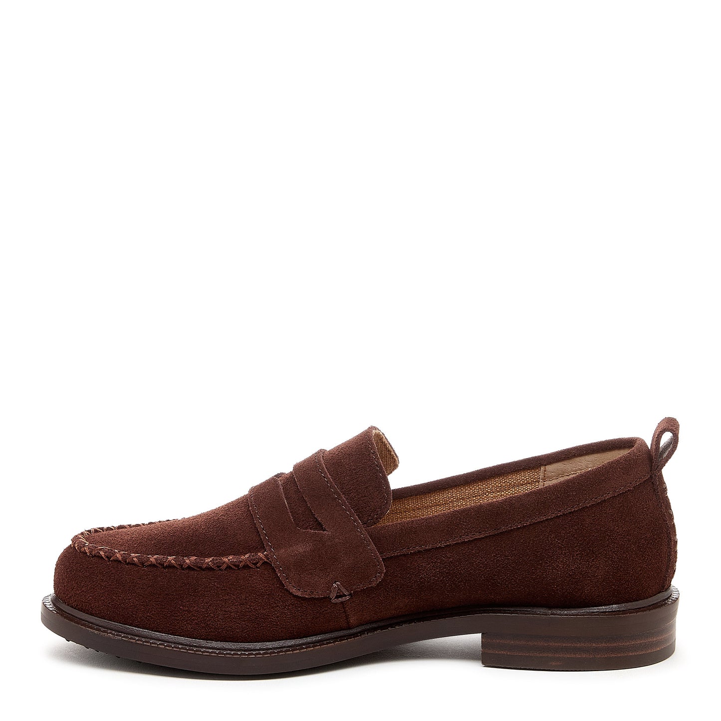 Lens Warm Brown Suede Loafer