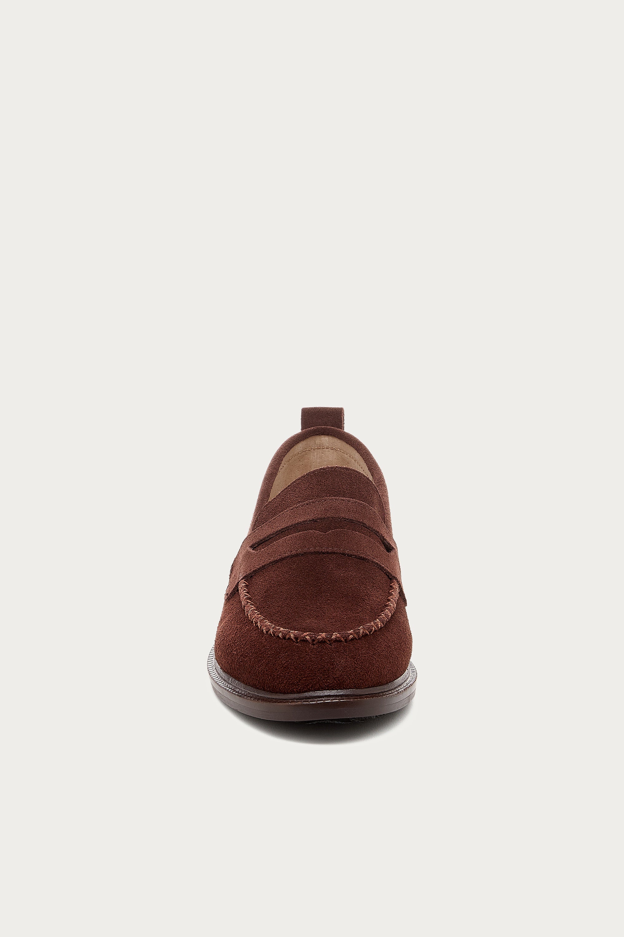 Lens Warm Brown Suede Loafer