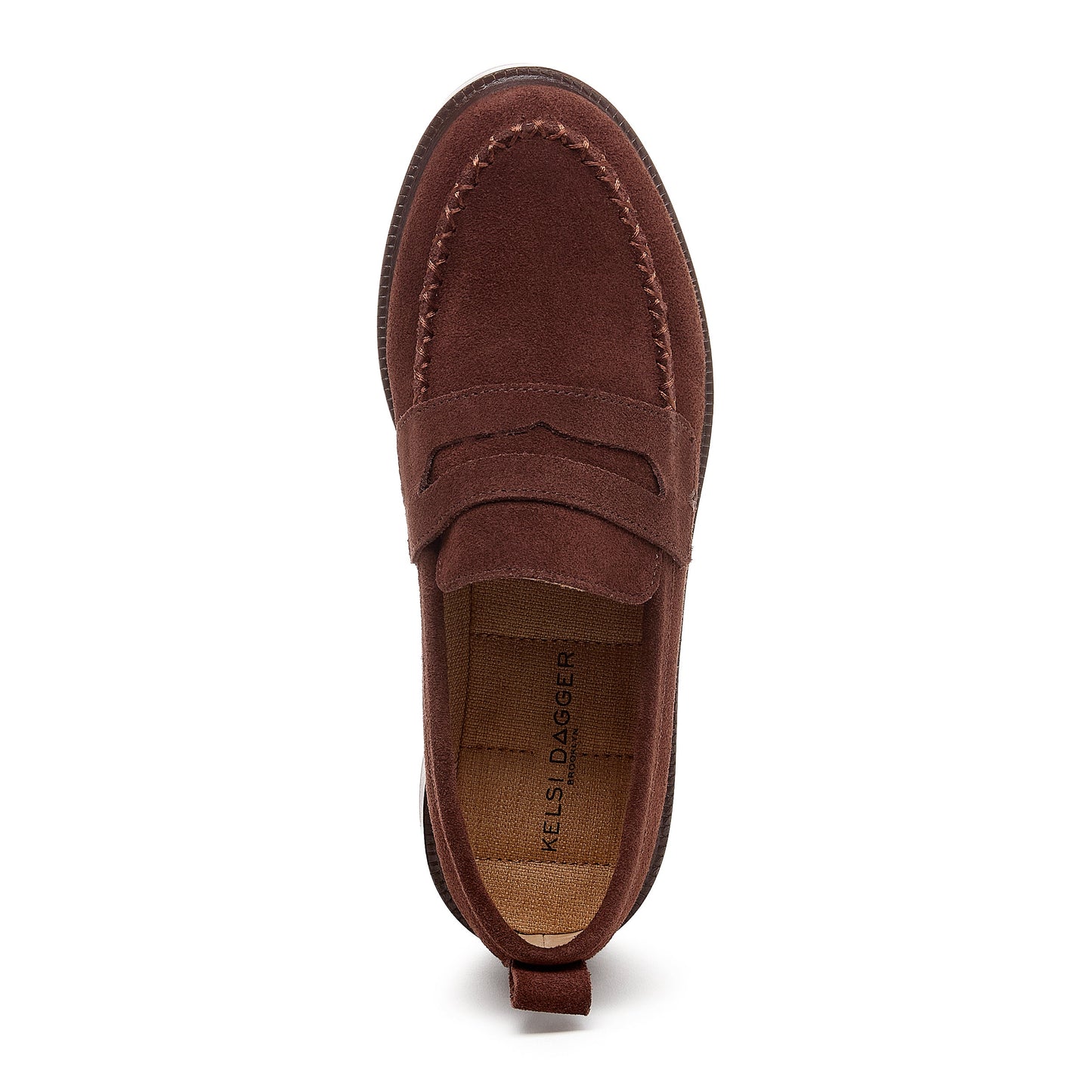 Lens Warm Brown Suede Loafer