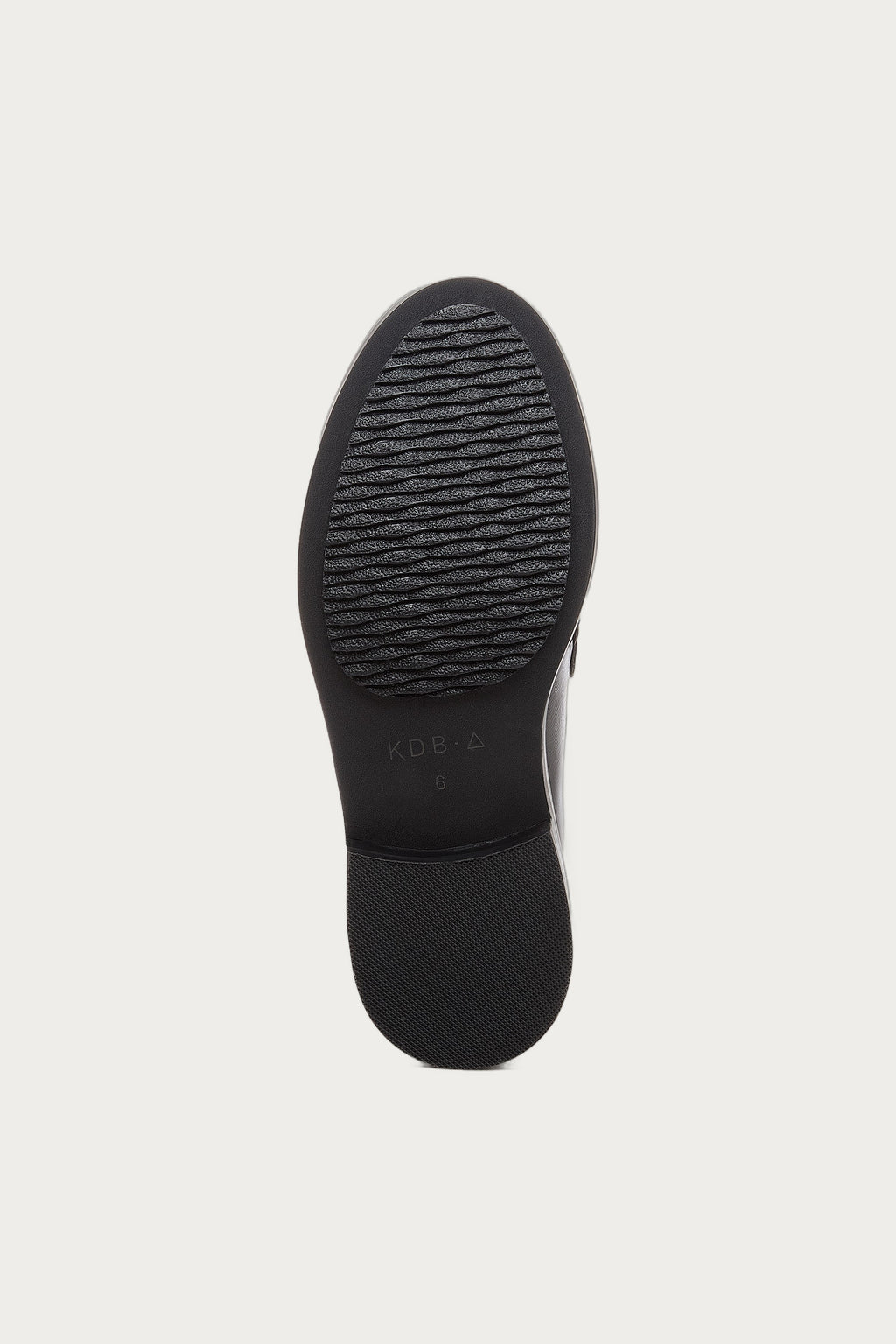 Lens Black Crinkle Leather Loafers