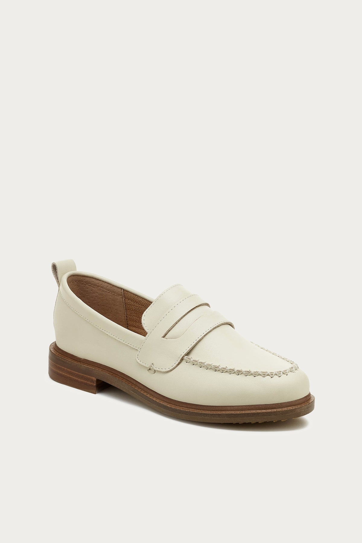 Lens Salt Natural Leather Loafers