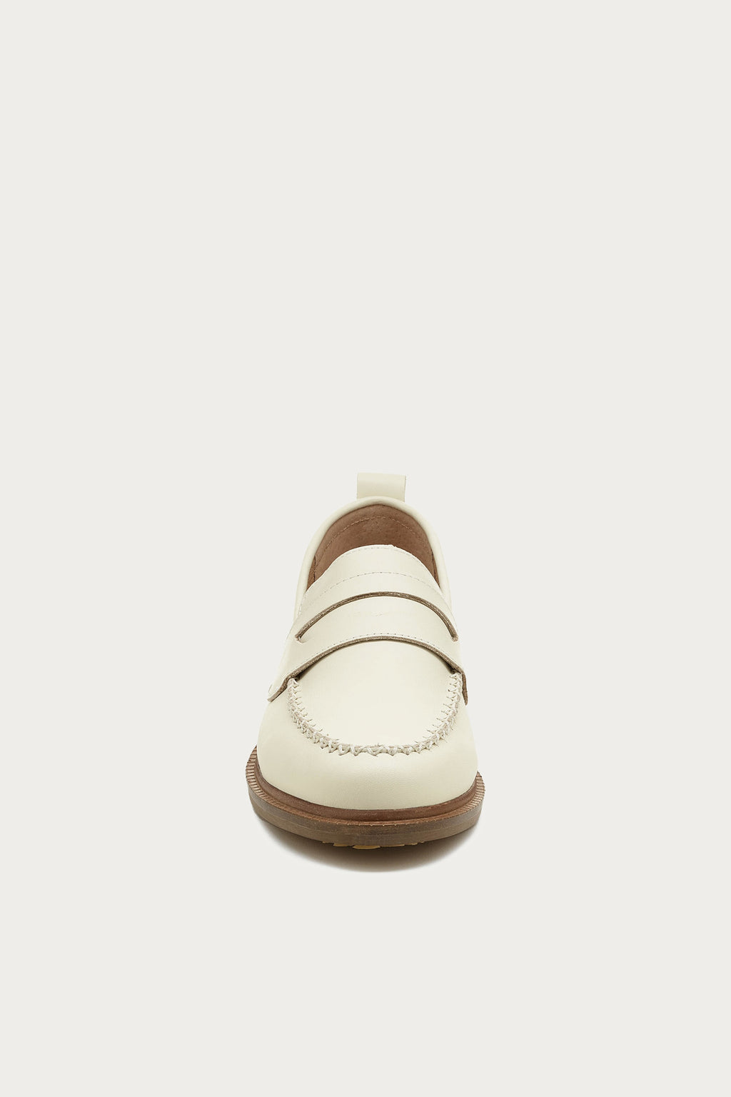Lens Salt Natural Leather Loafers