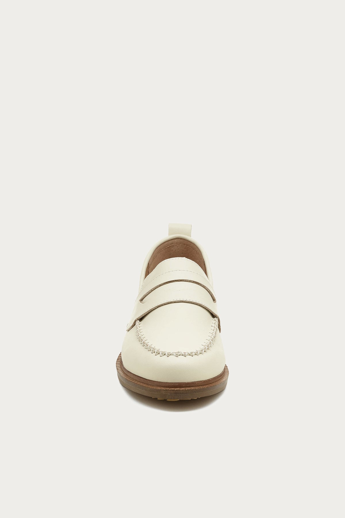 Lens Salt Natural Leather Loafers